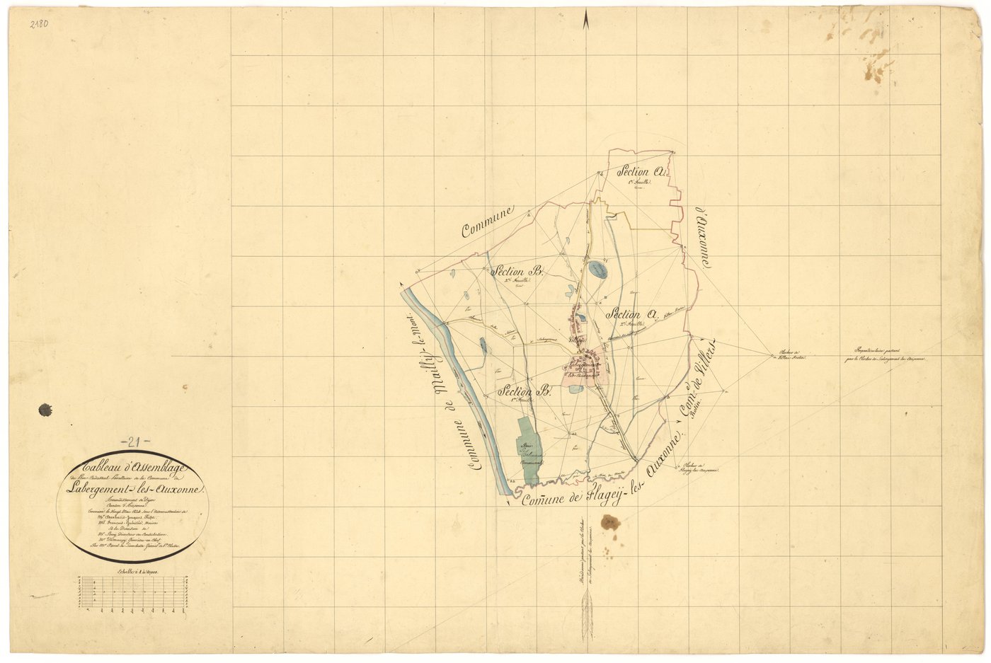 Labergement-lès-Auxonne - Tableau d'assemblage - 3 P PLAN 2/1