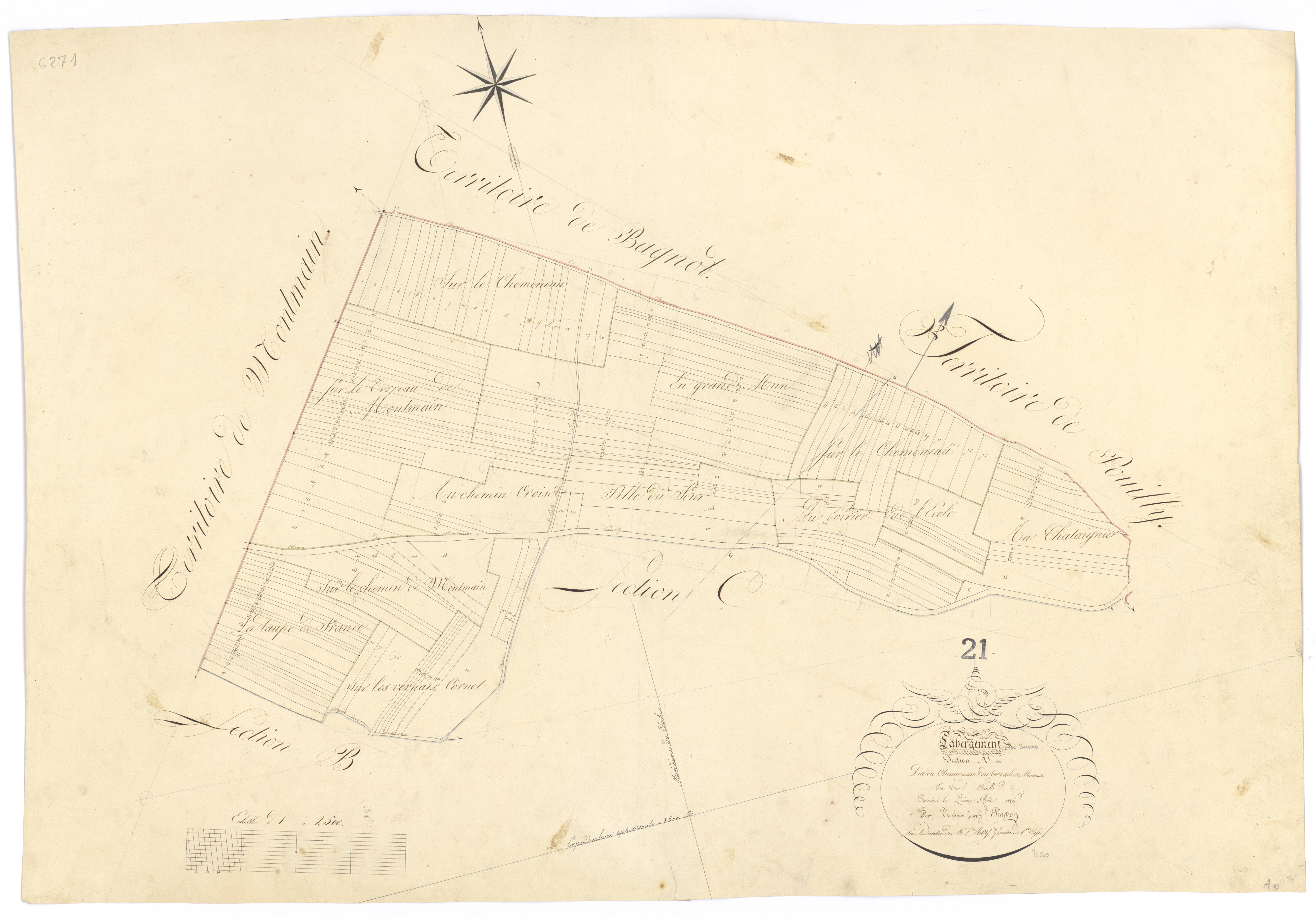 Labergement-lès-Seurre - Section A - 3 P PLAN 3/2