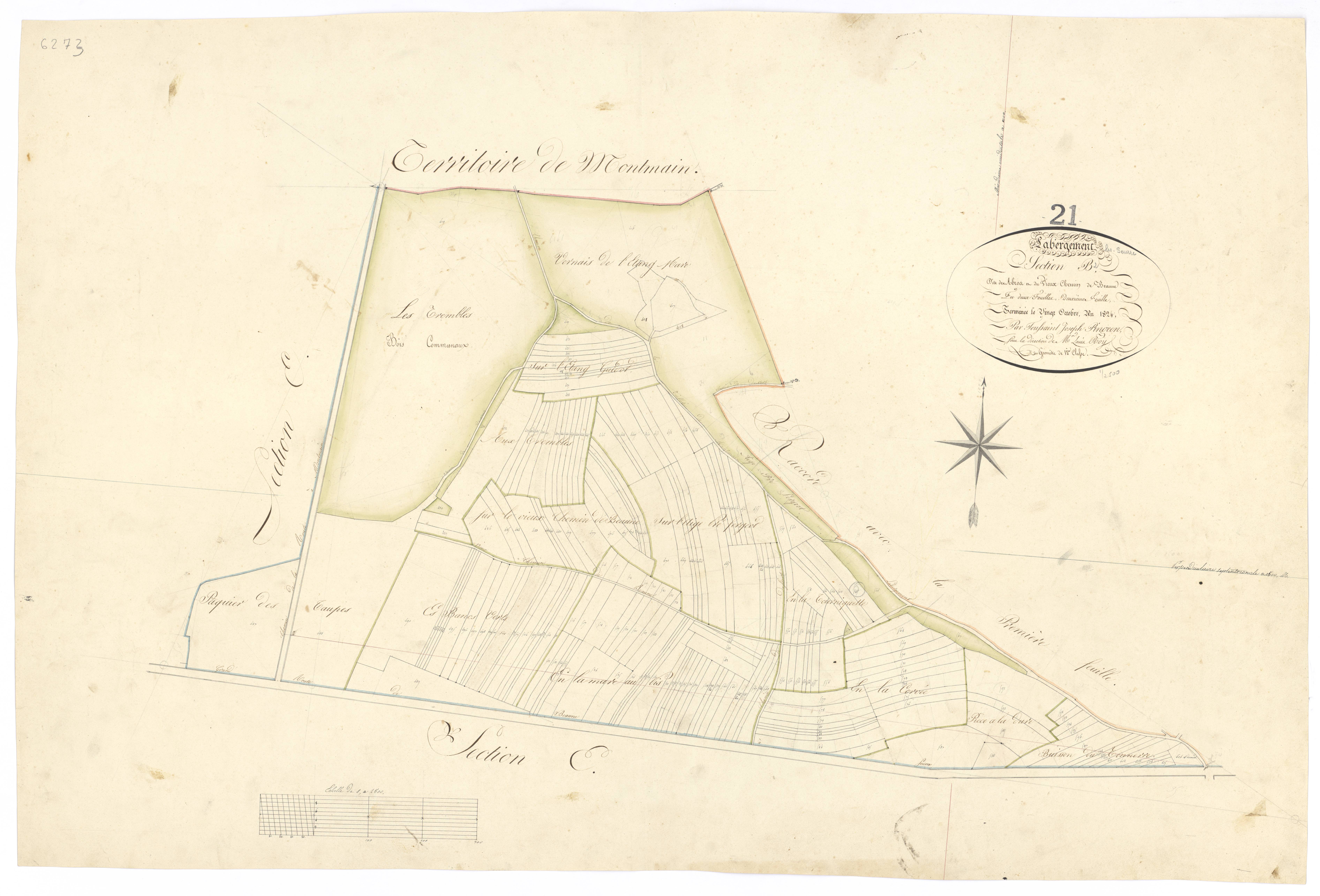 Labergement-lès-Seurre - Section B2 - 3 P PLAN 3/4
