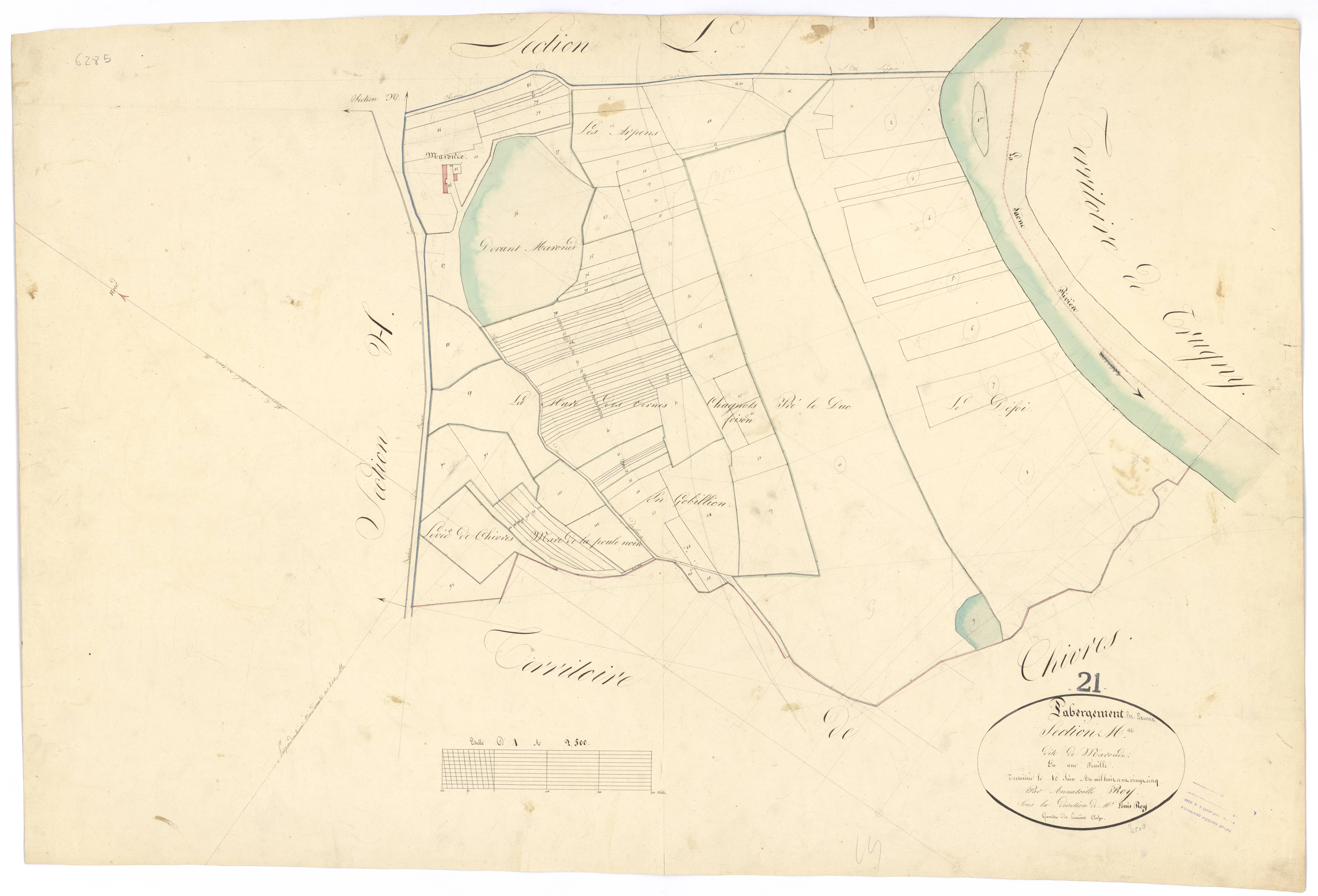 Labergement-lès-Seurre - Section M - 3 P PLAN 3/16