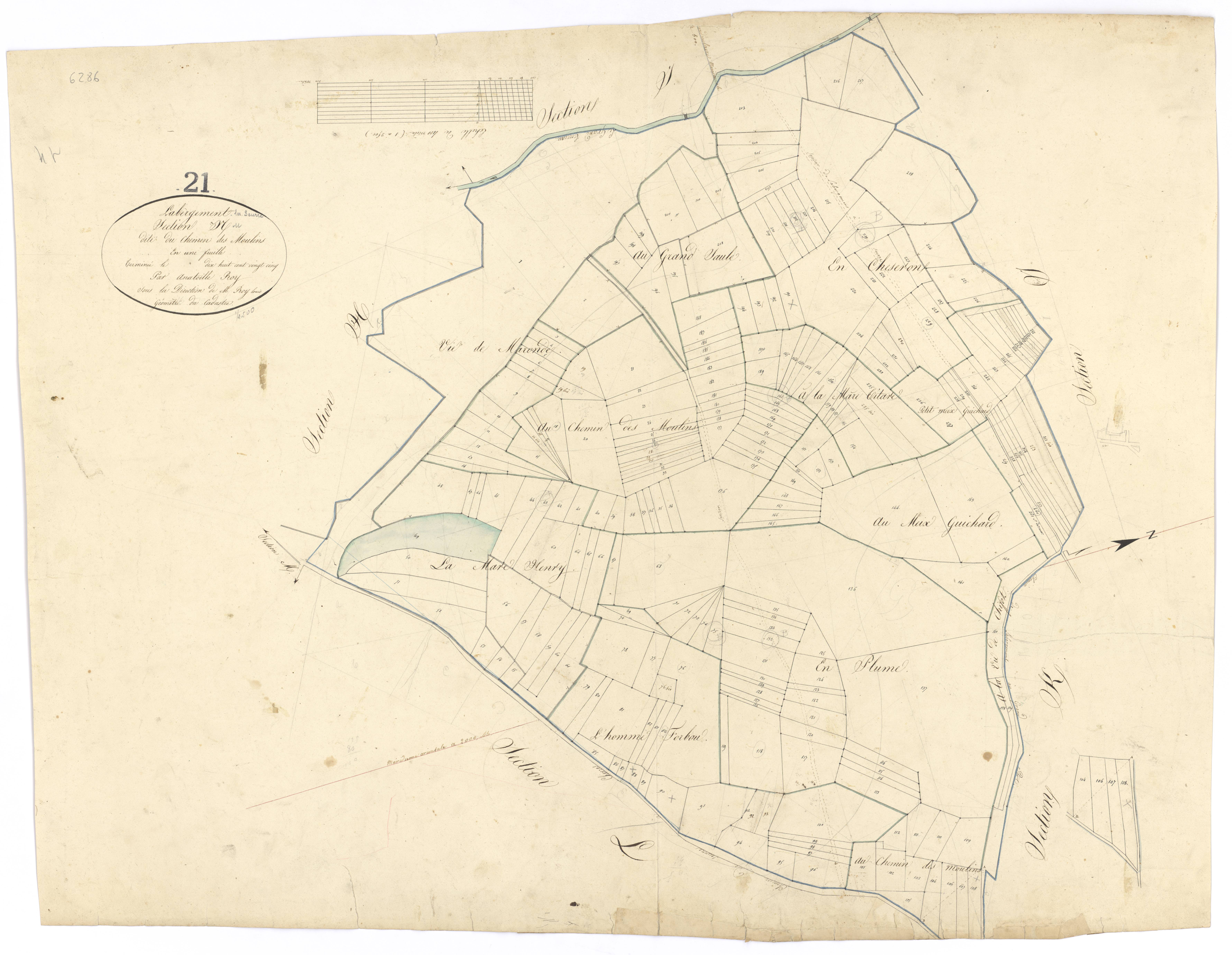 Labergement-lès-Seurre - Section N - 3 P PLAN 3/17