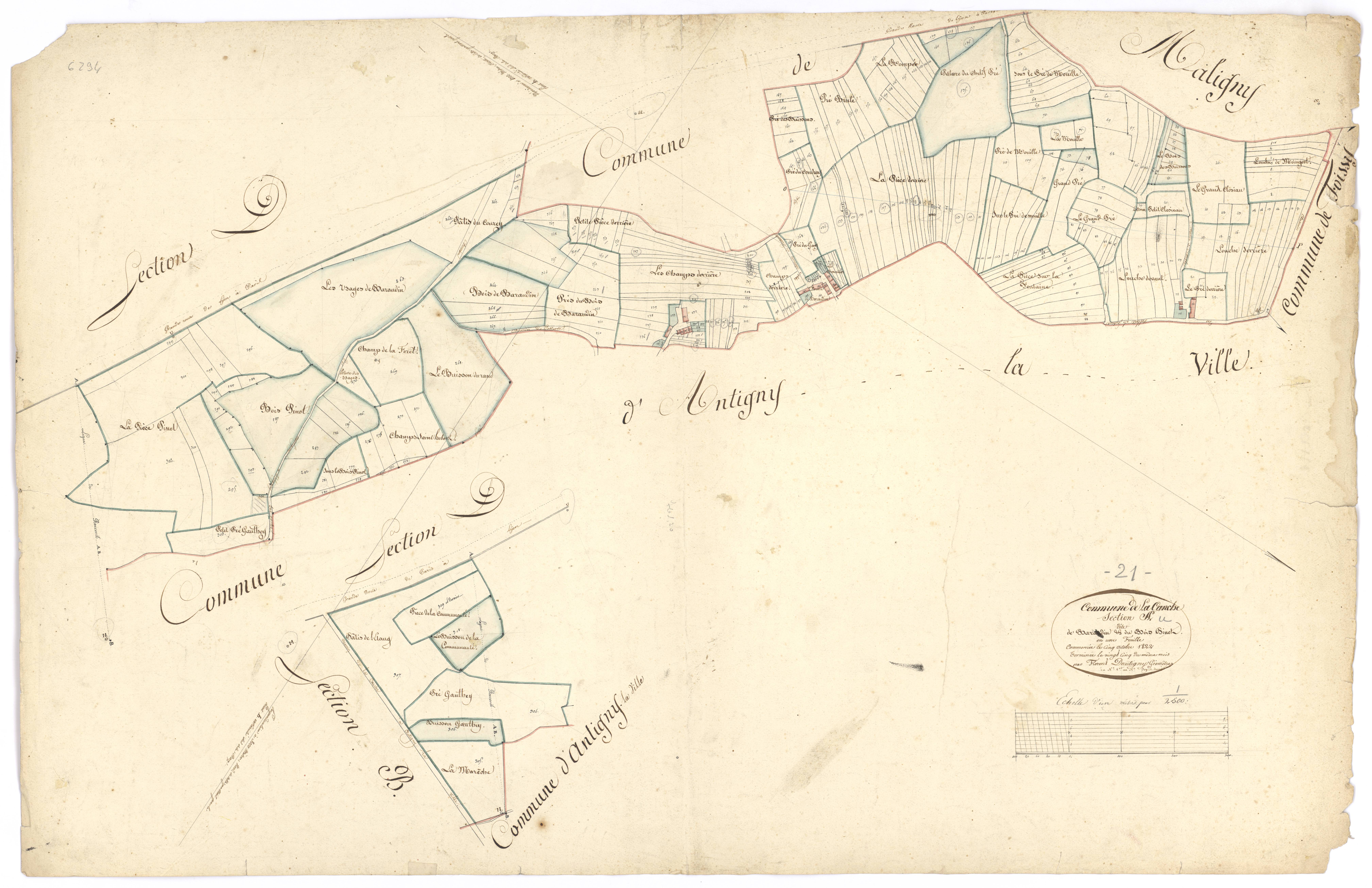Lacanche - Section A - 3 P PLAN 128/2