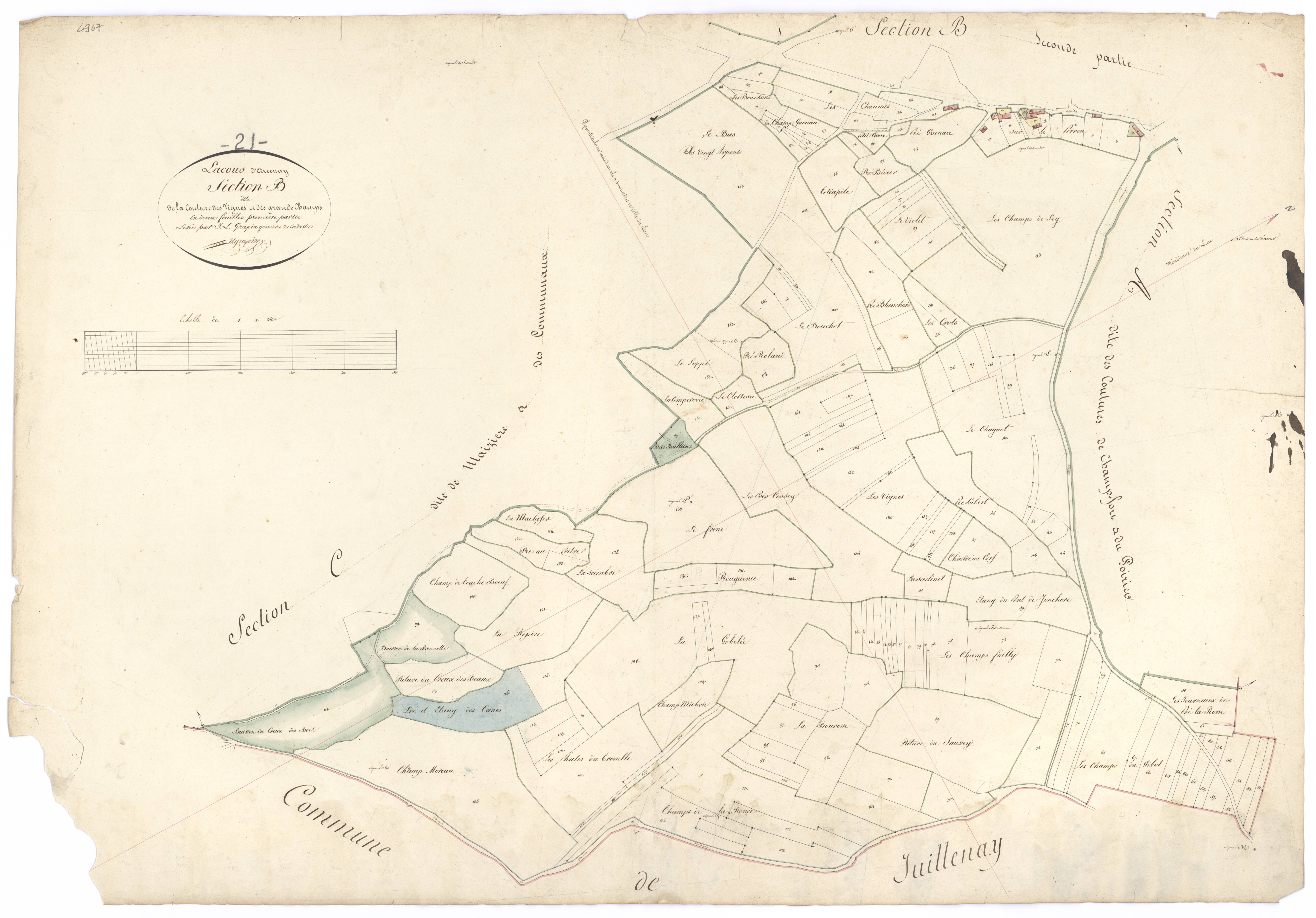 Lacour-d'Arcenay - Section B1 - 3 P PLAN 214/1