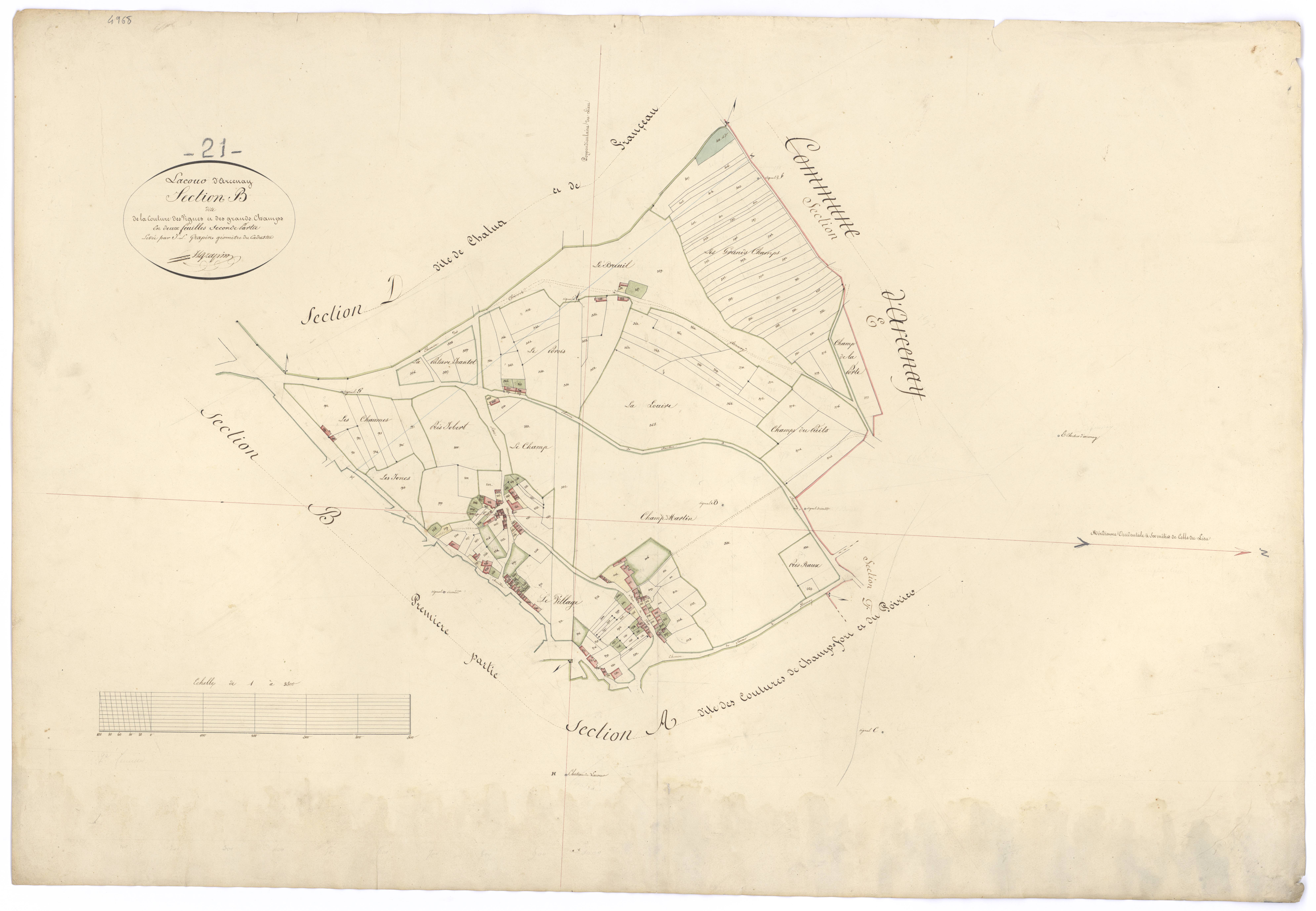 Lacour-d'Arcenay - Section B2 - 3 P PLAN 214/2