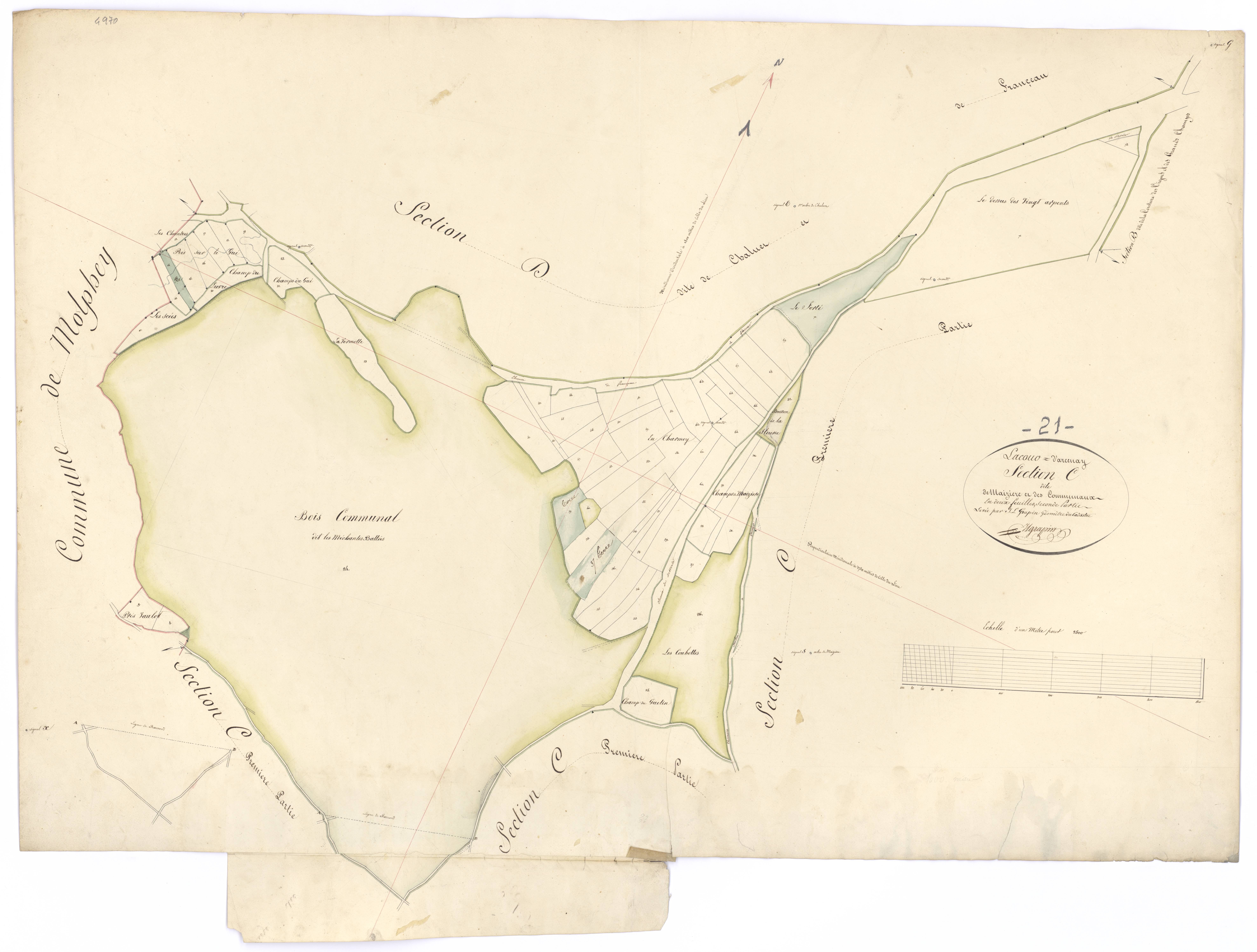 Lacour-d'Arcenay - Section C2 - 3 P PLAN 214/4