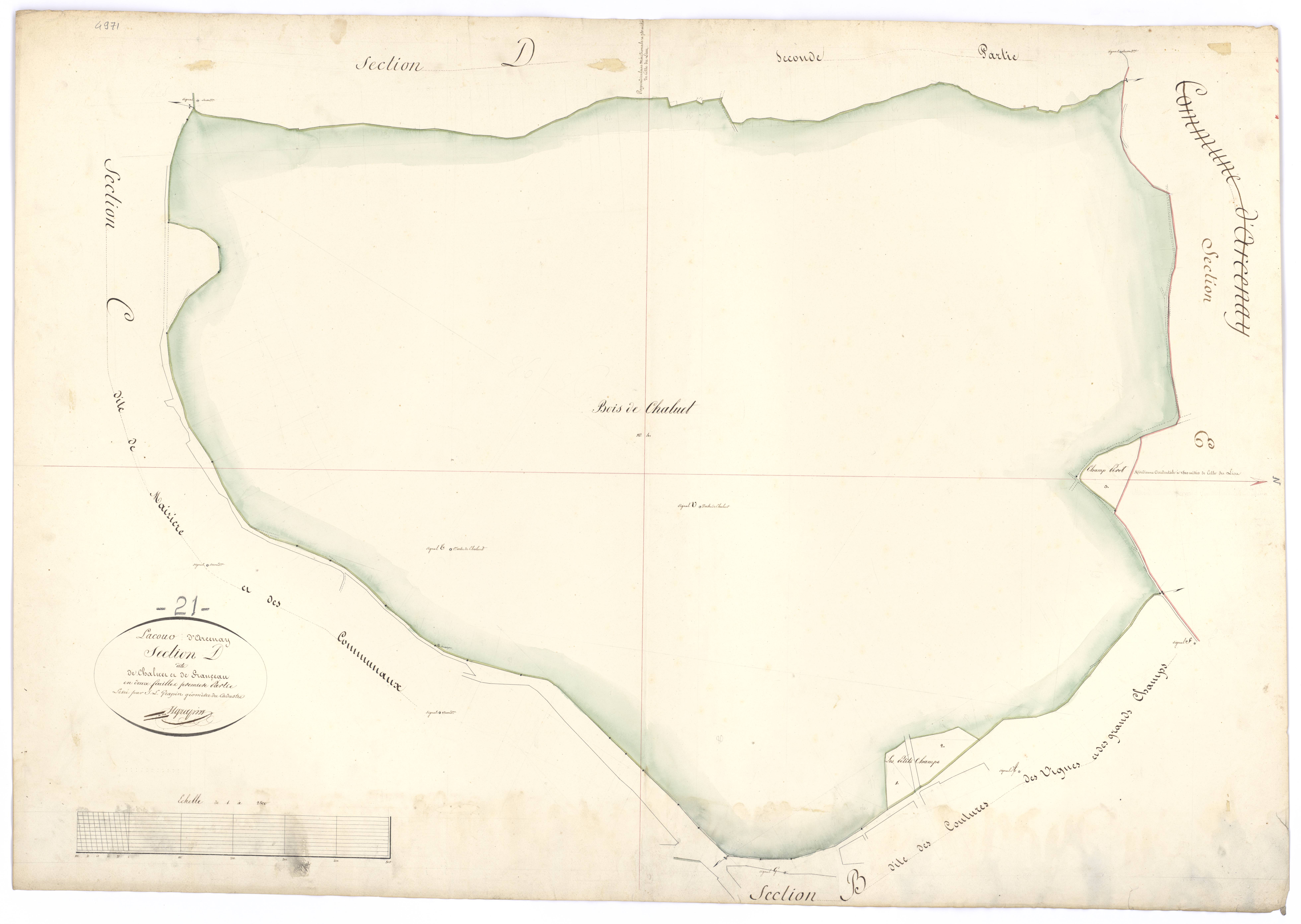 Lacour-d'Arcenay - Section D1 - 3 P PLAN 214/5