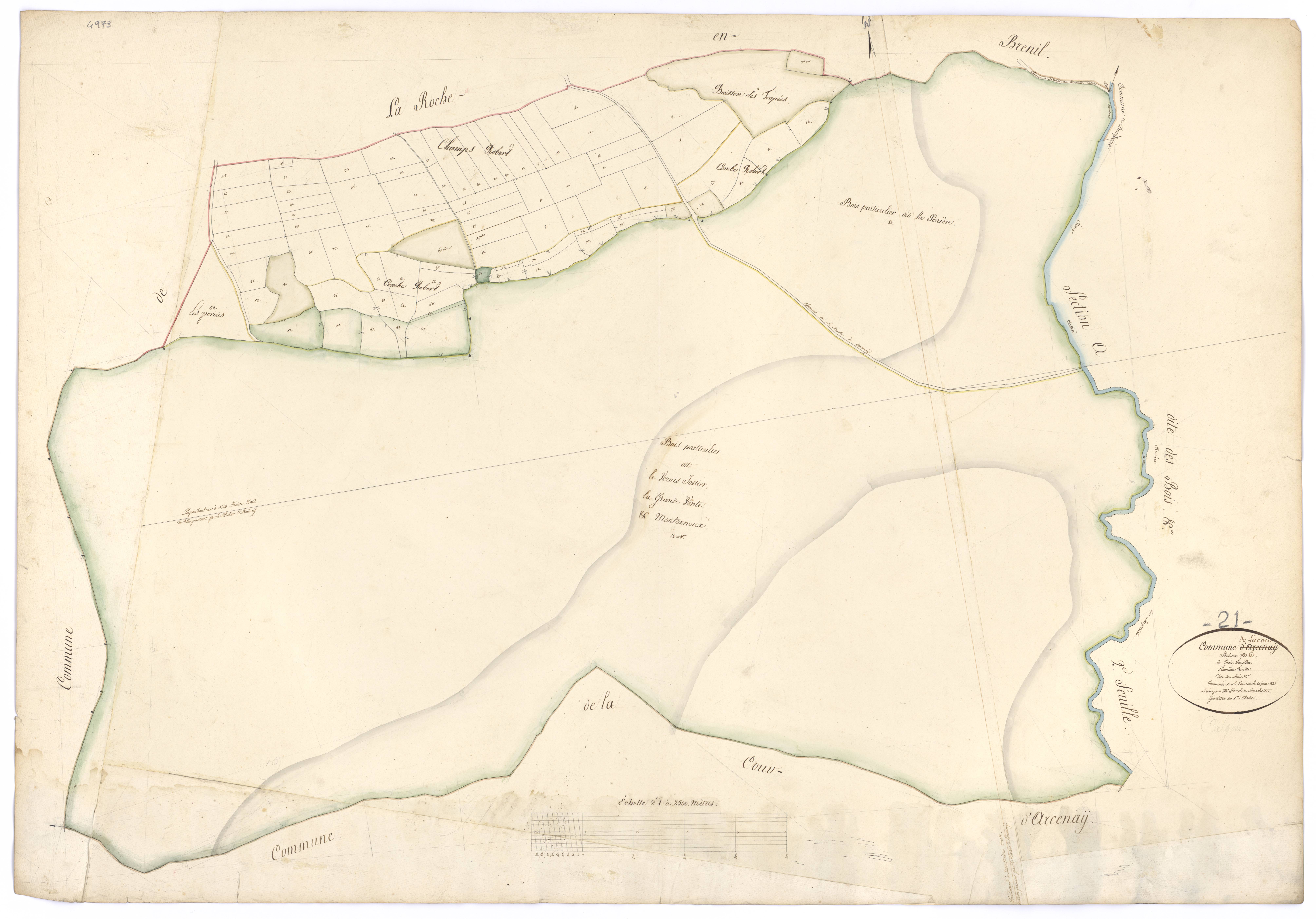 Lacour-d'Arcenay - Section E1 - 3 P PLAN 214/7