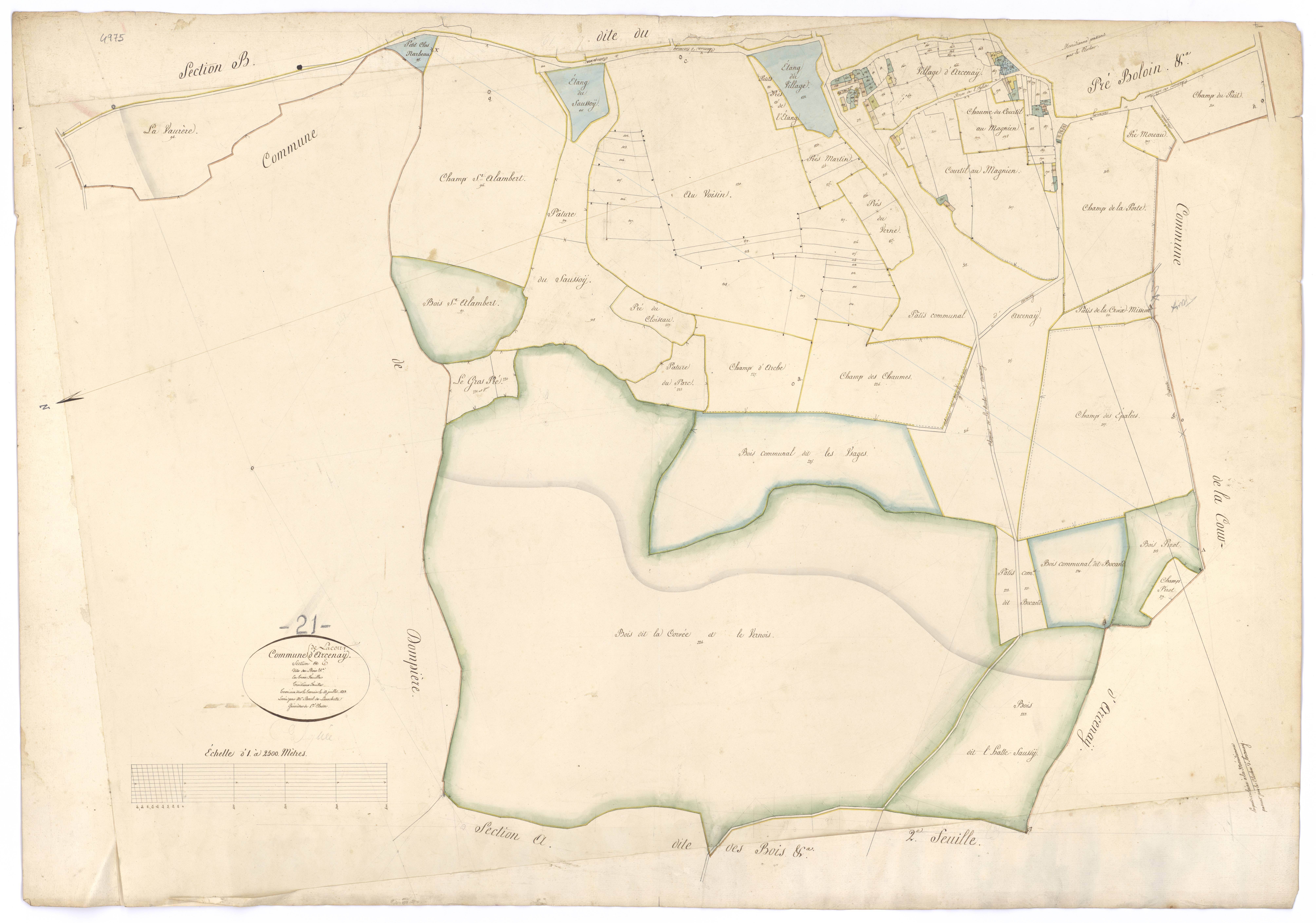 Lacour-d'Arcenay - Section E3 - 3 P PLAN 214/9