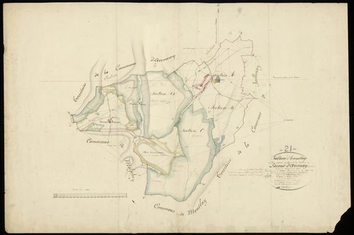 Lacour-d'Arcenay - Tableau d'assemblage : Sections E-F - 3 P PLAN 214/12