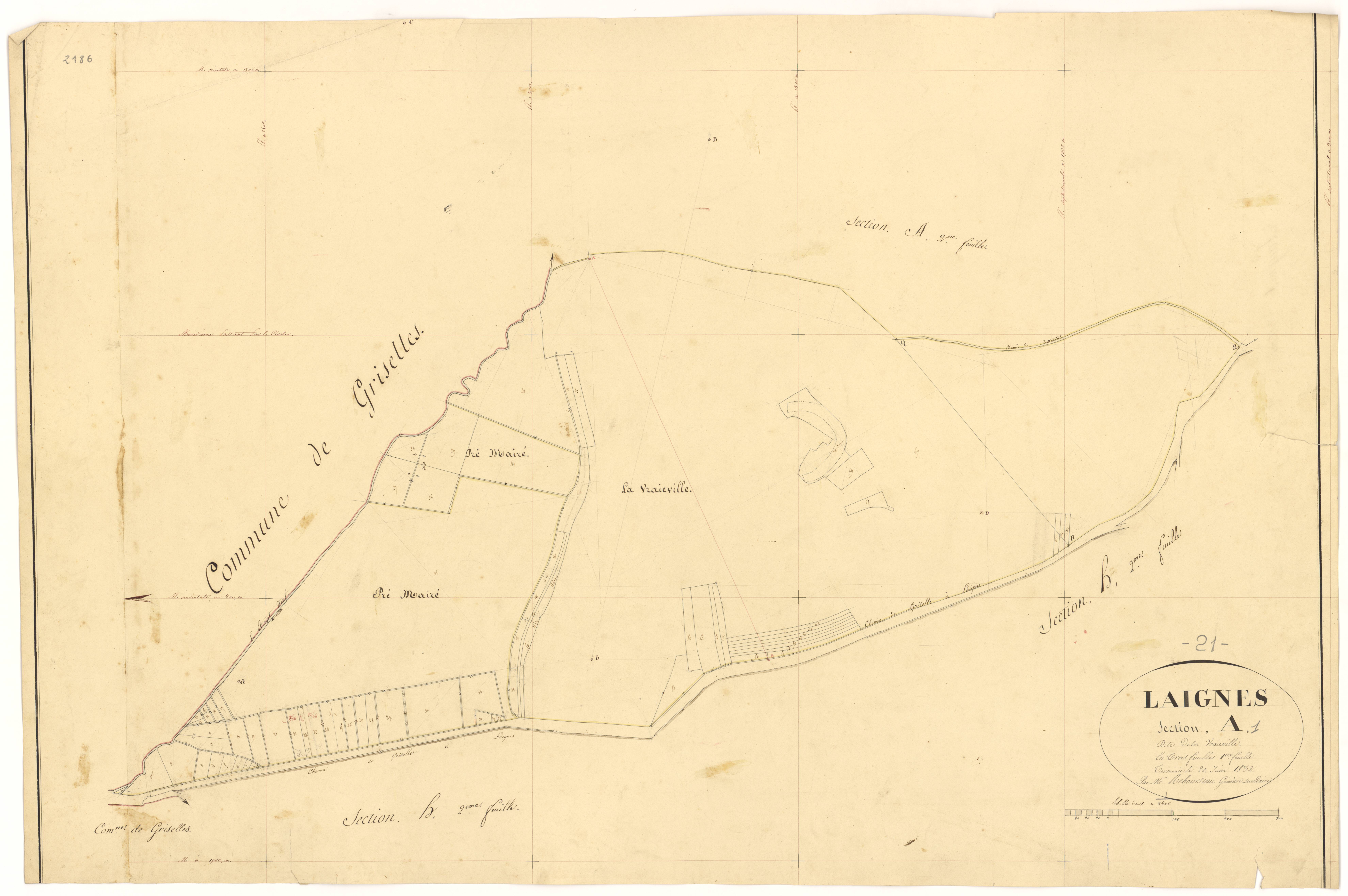 Laignes - Section A1 - 3 P PLAN 338/2