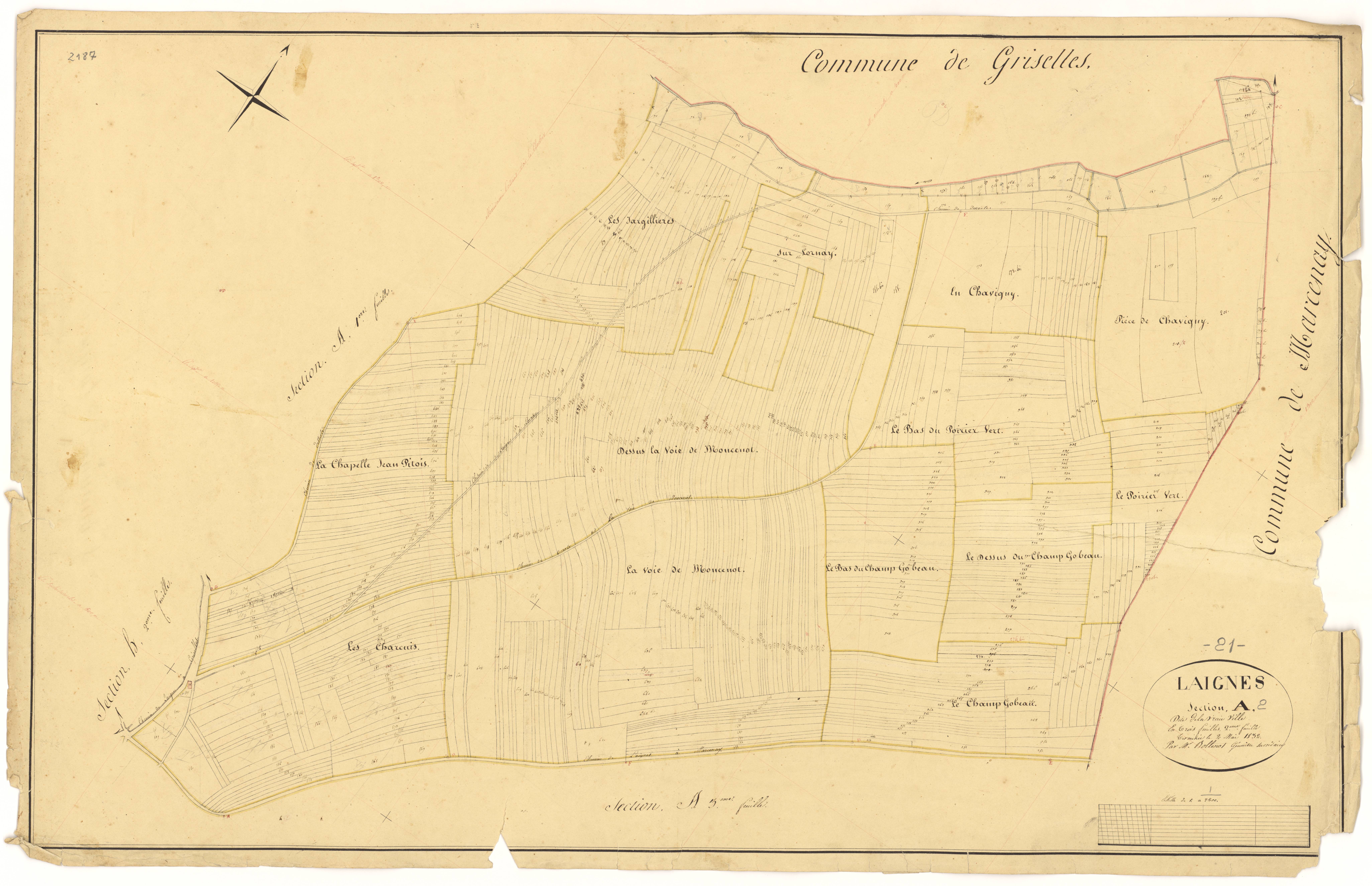 Laignes - Section A2 - 3 P PLAN 338/3
