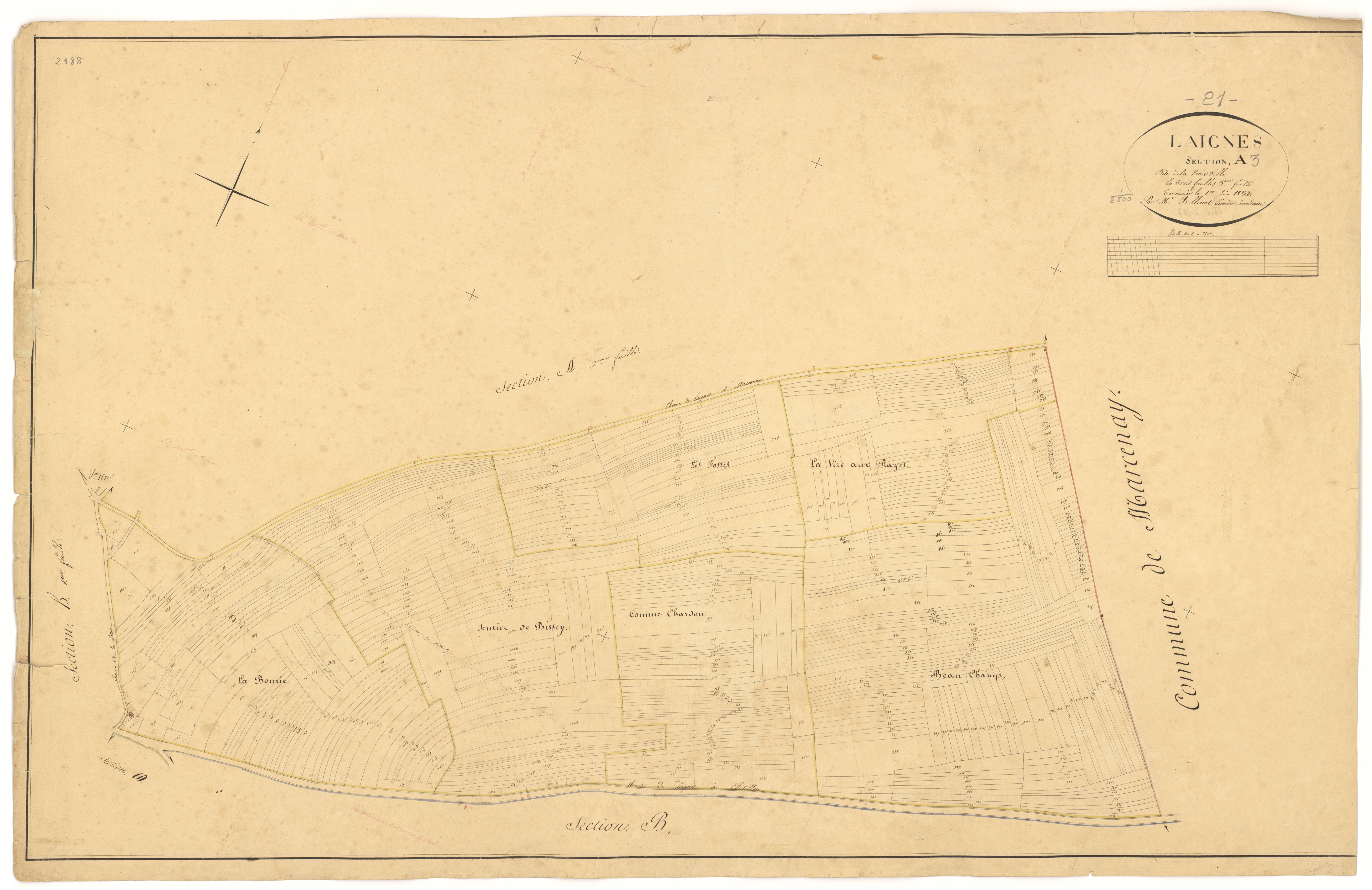 Laignes - Section A3 - 3 P PLAN 338/4