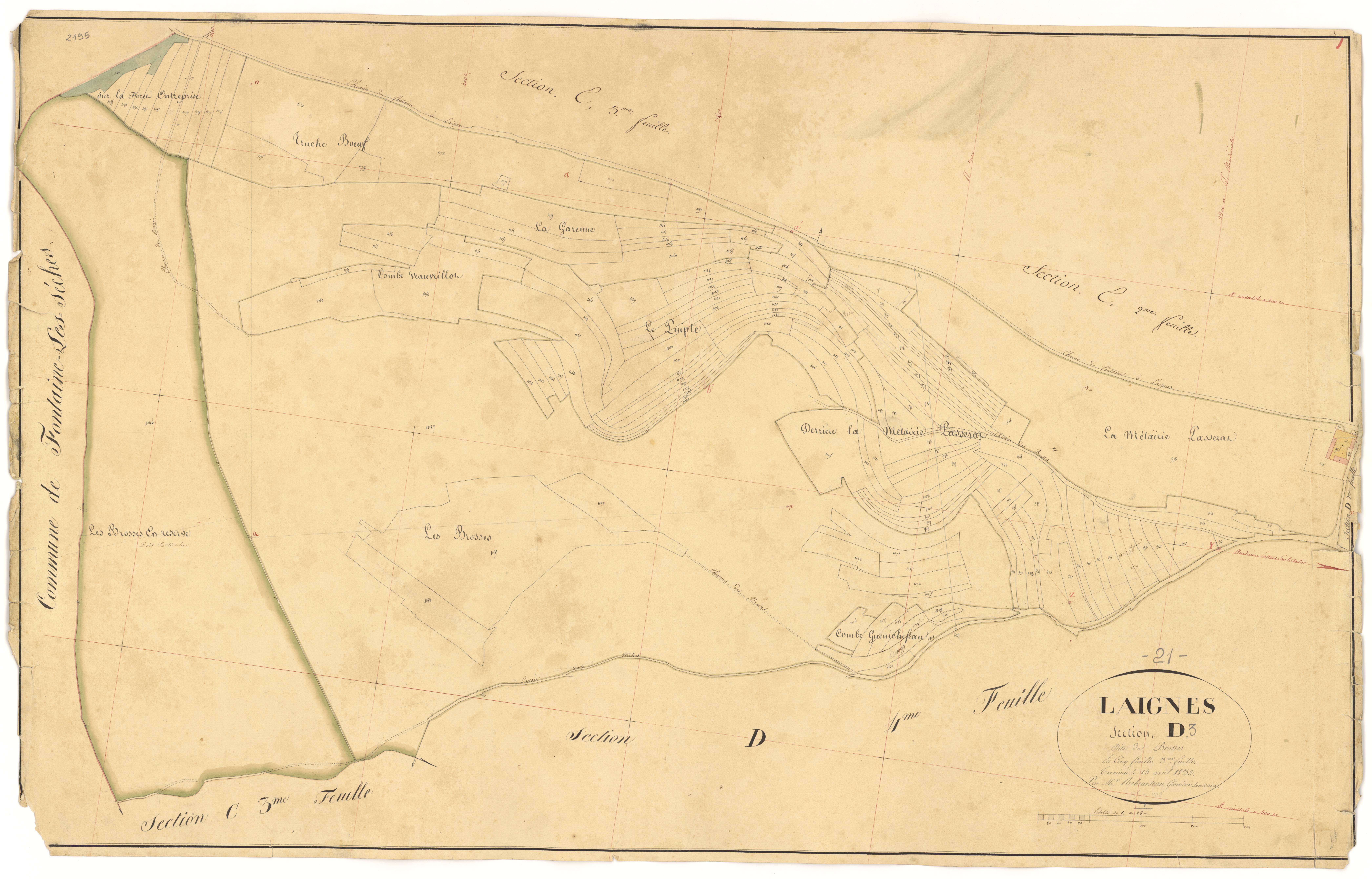 Laignes - Section D3 - 3 P PLAN 338/11