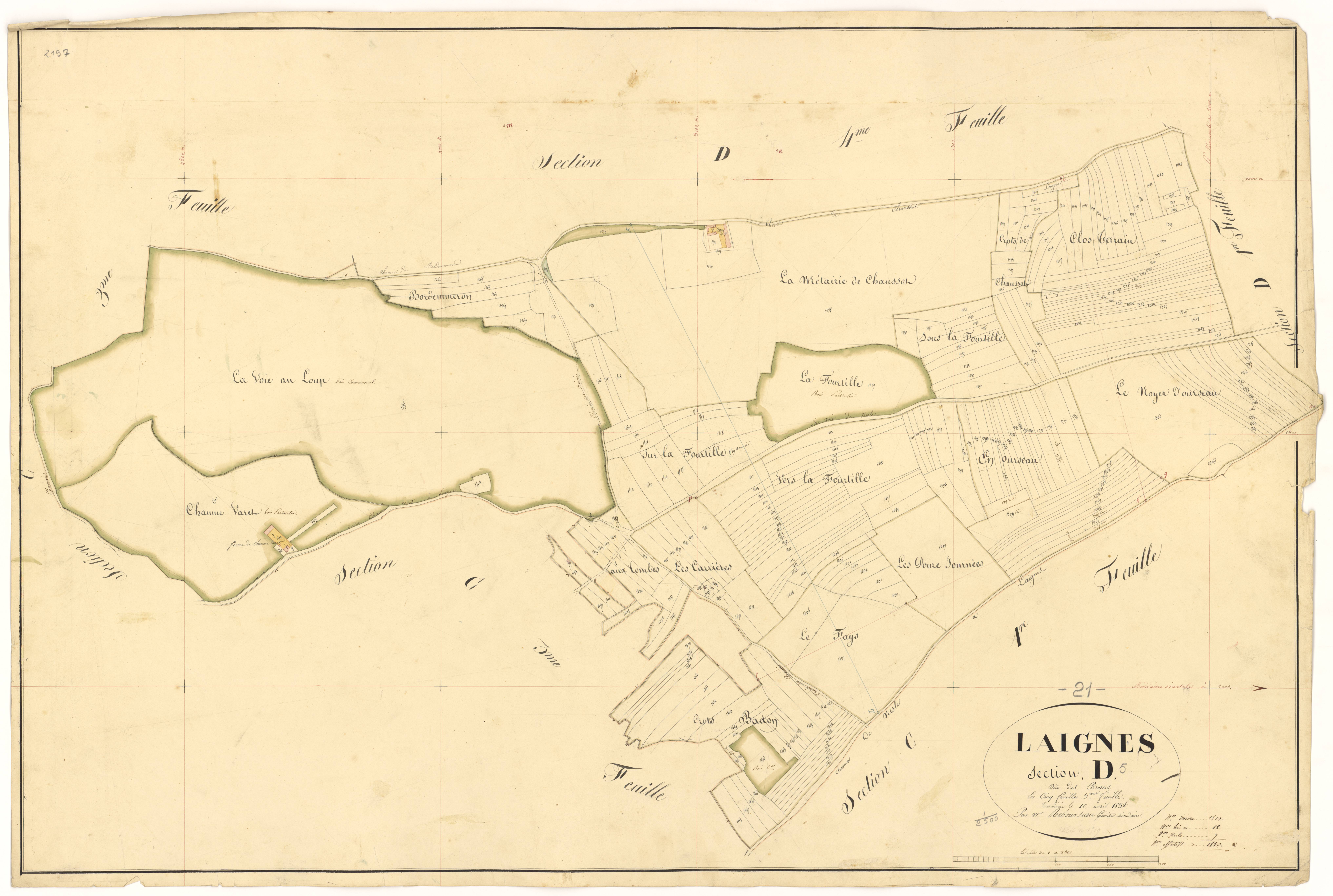 Laignes - Section D5 - 3 P PLAN 338/13