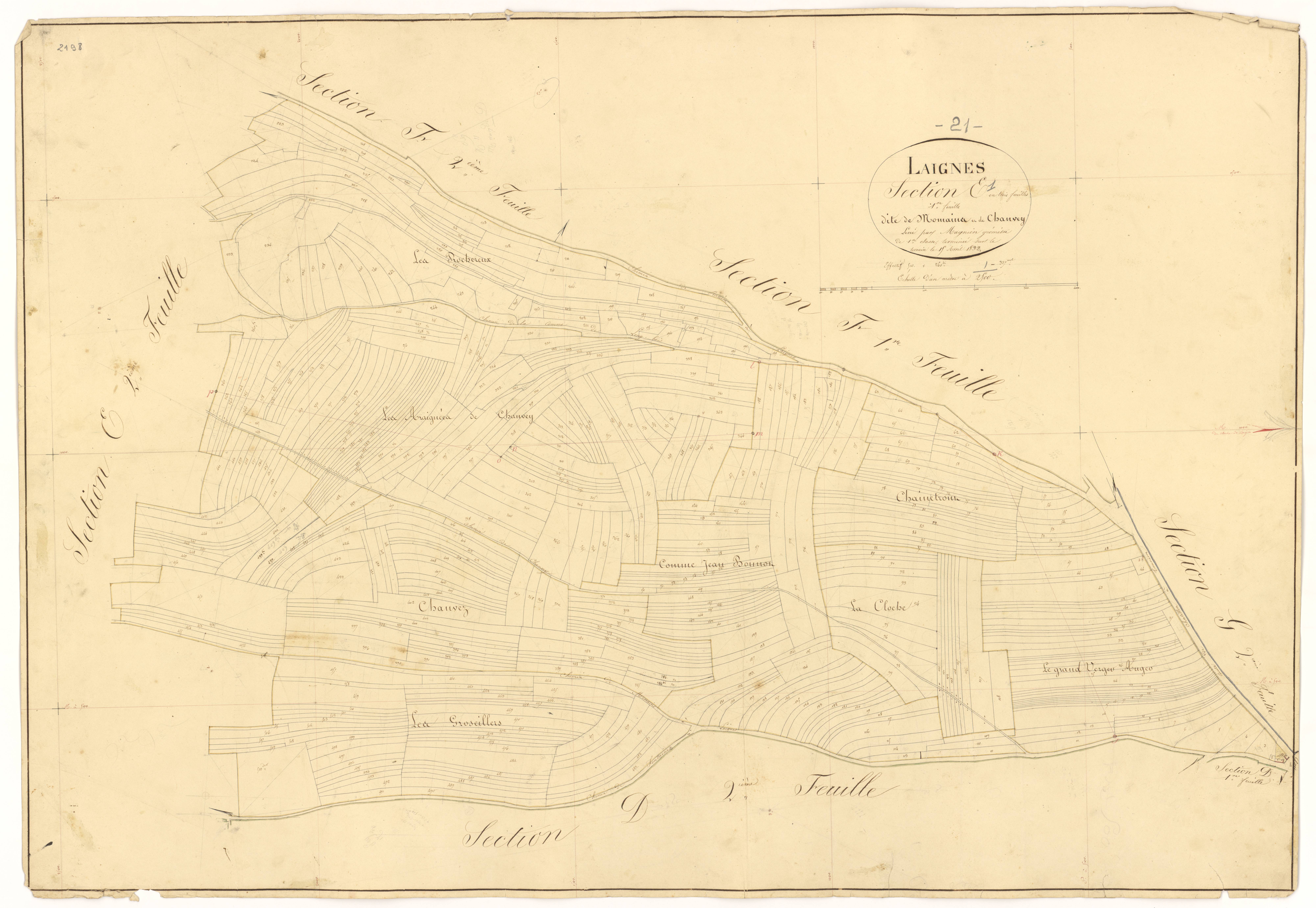 Laignes - Section E1 - 3 P PLAN 338/14