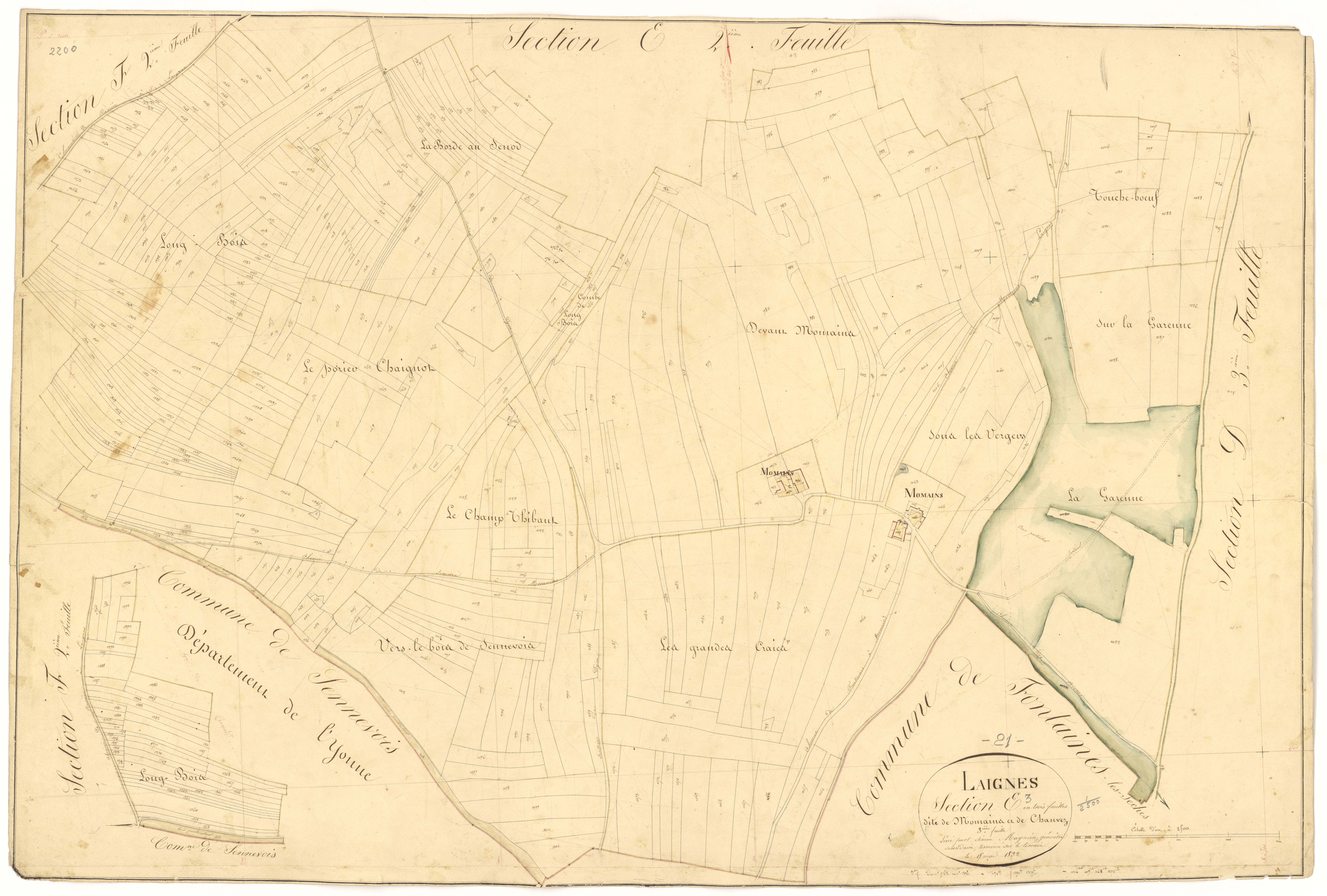Laignes - Section E3 - 3 P PLAN 338/16