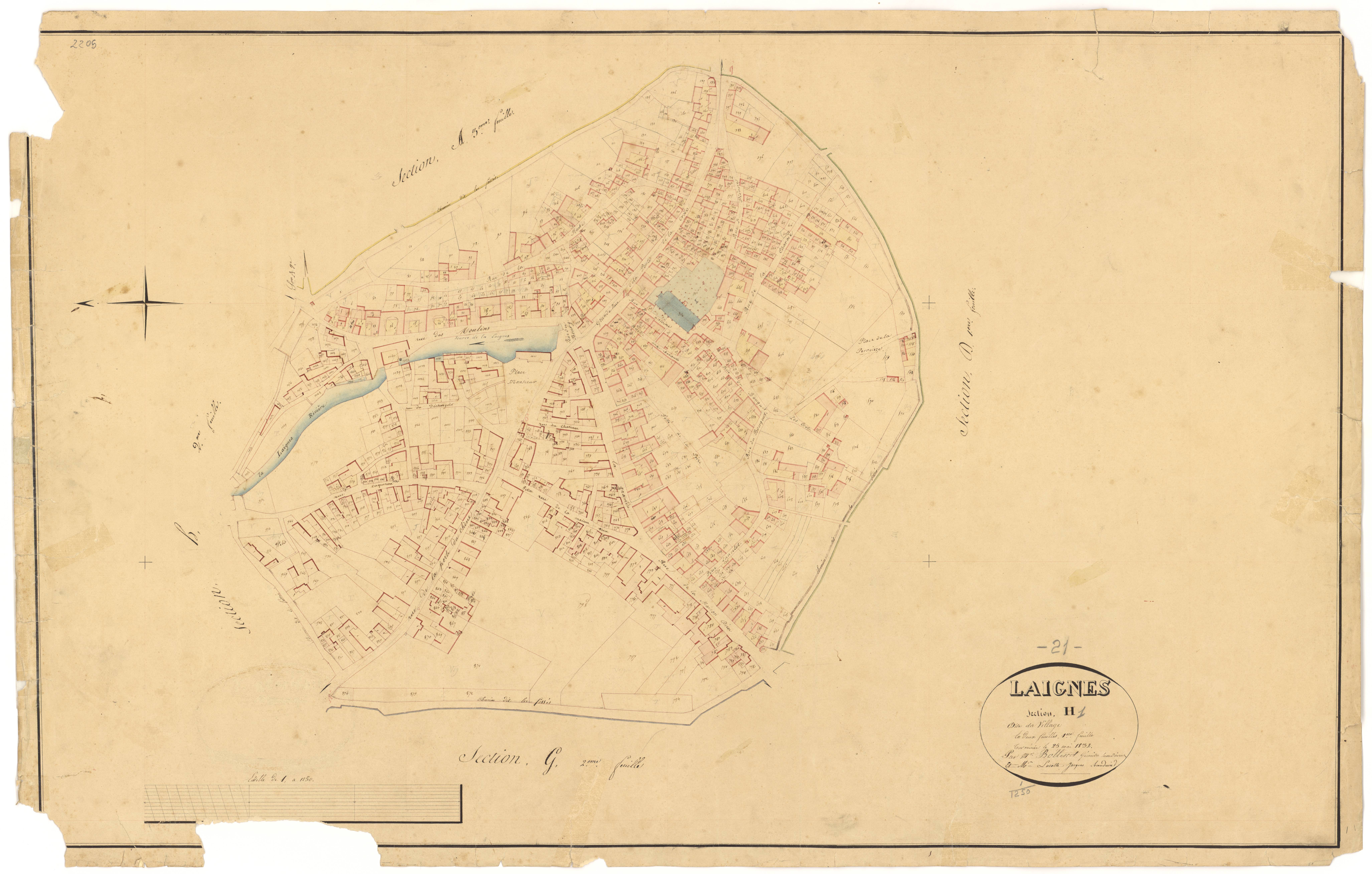 Laignes - Section H1 - 3 P PLAN 338/21