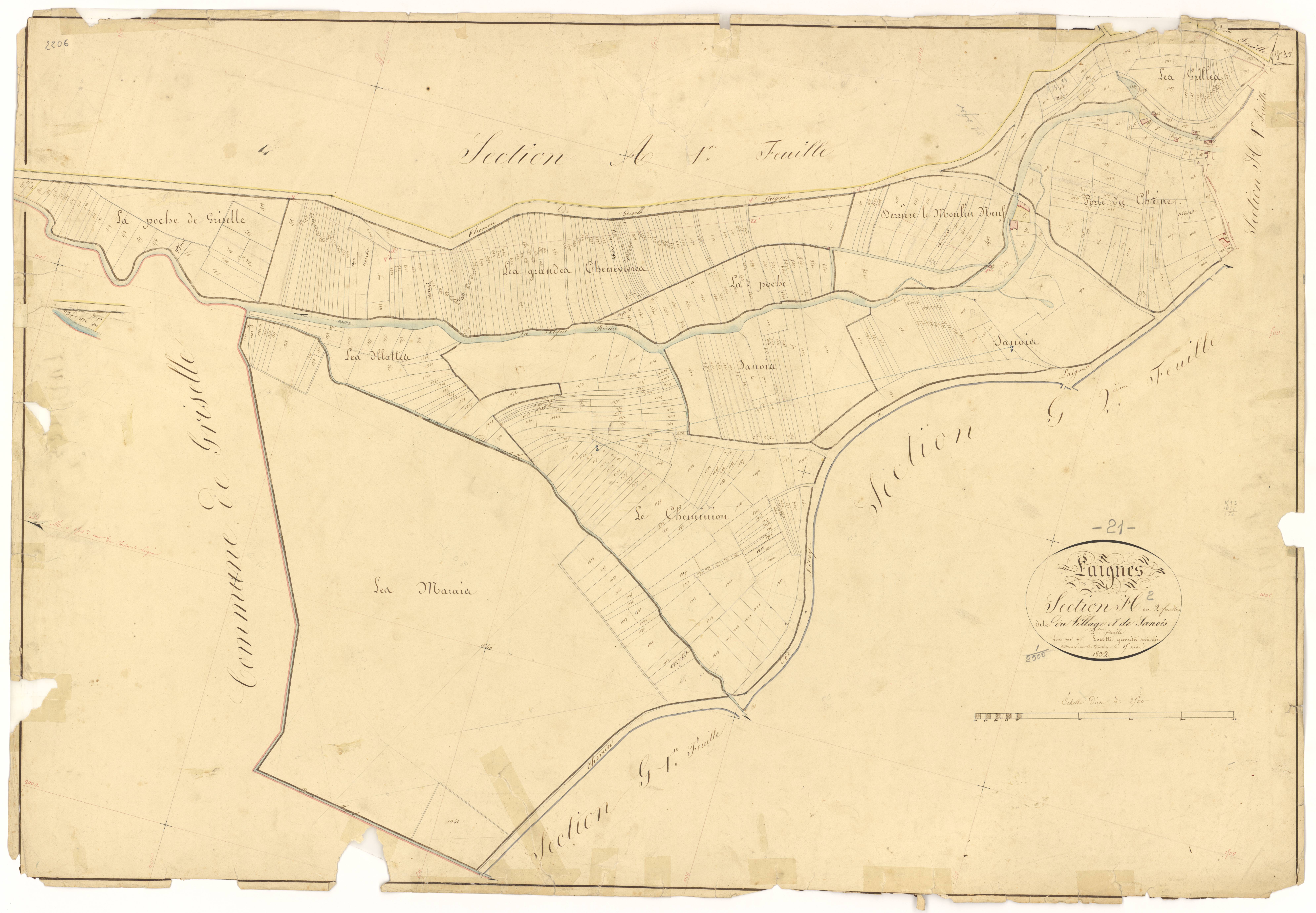 Laignes - Section H2 - 3 P PLAN 338/22