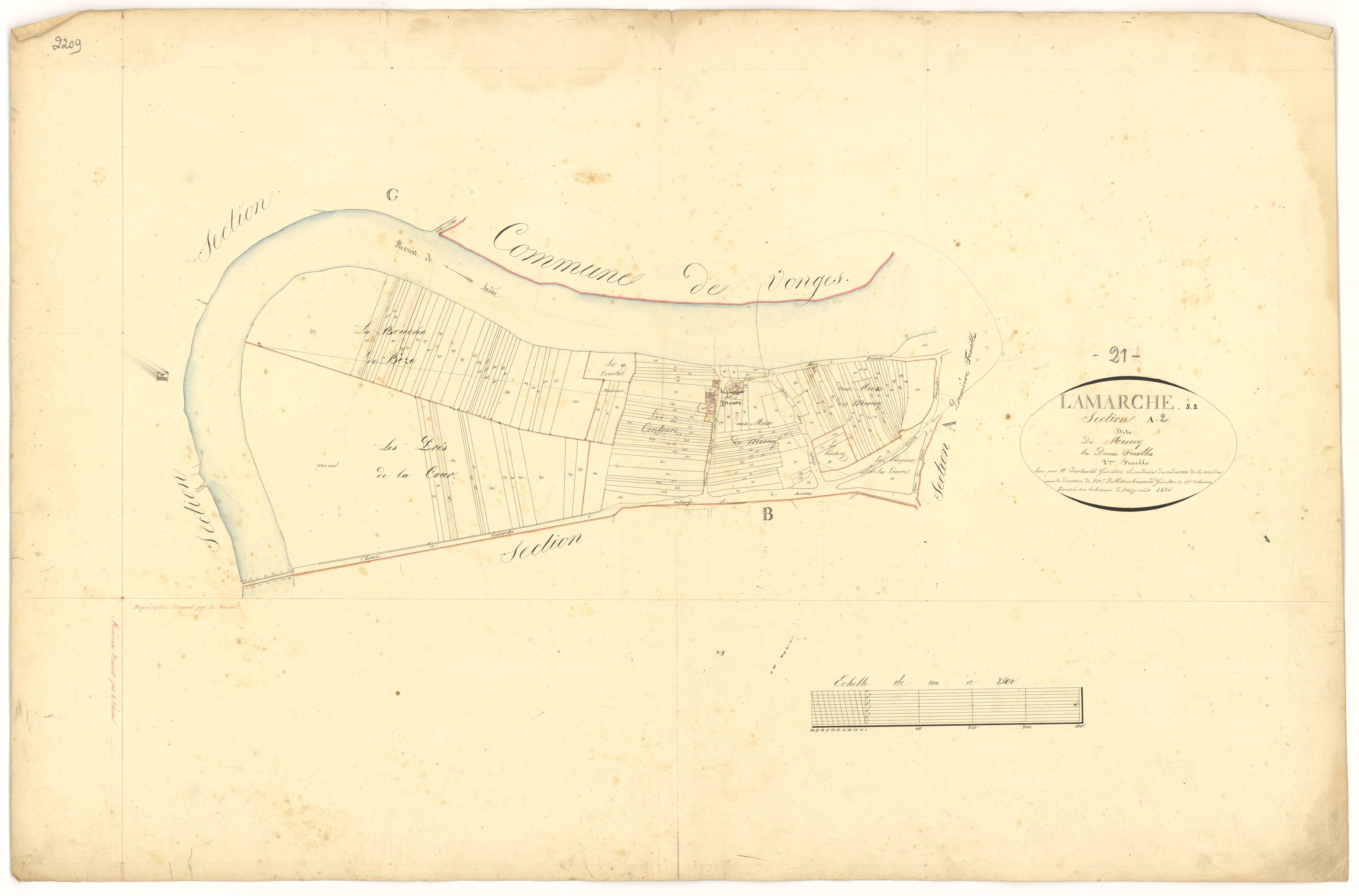 Lamarche-sur-Saône - Section A2 - 3 P PLAN 377/3