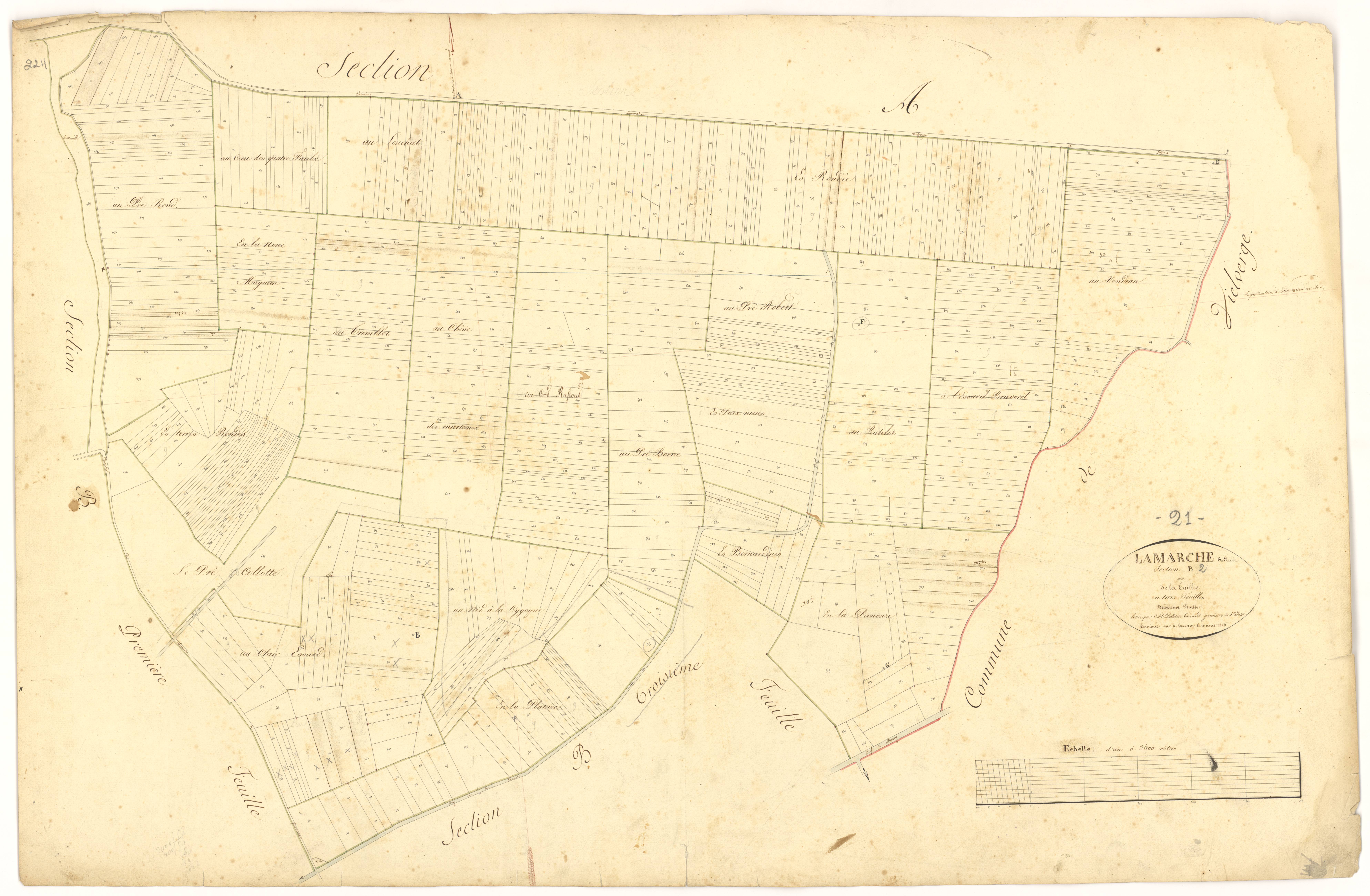 Lamarche-sur-Saône - Section B2 - 3 P PLAN 377/5