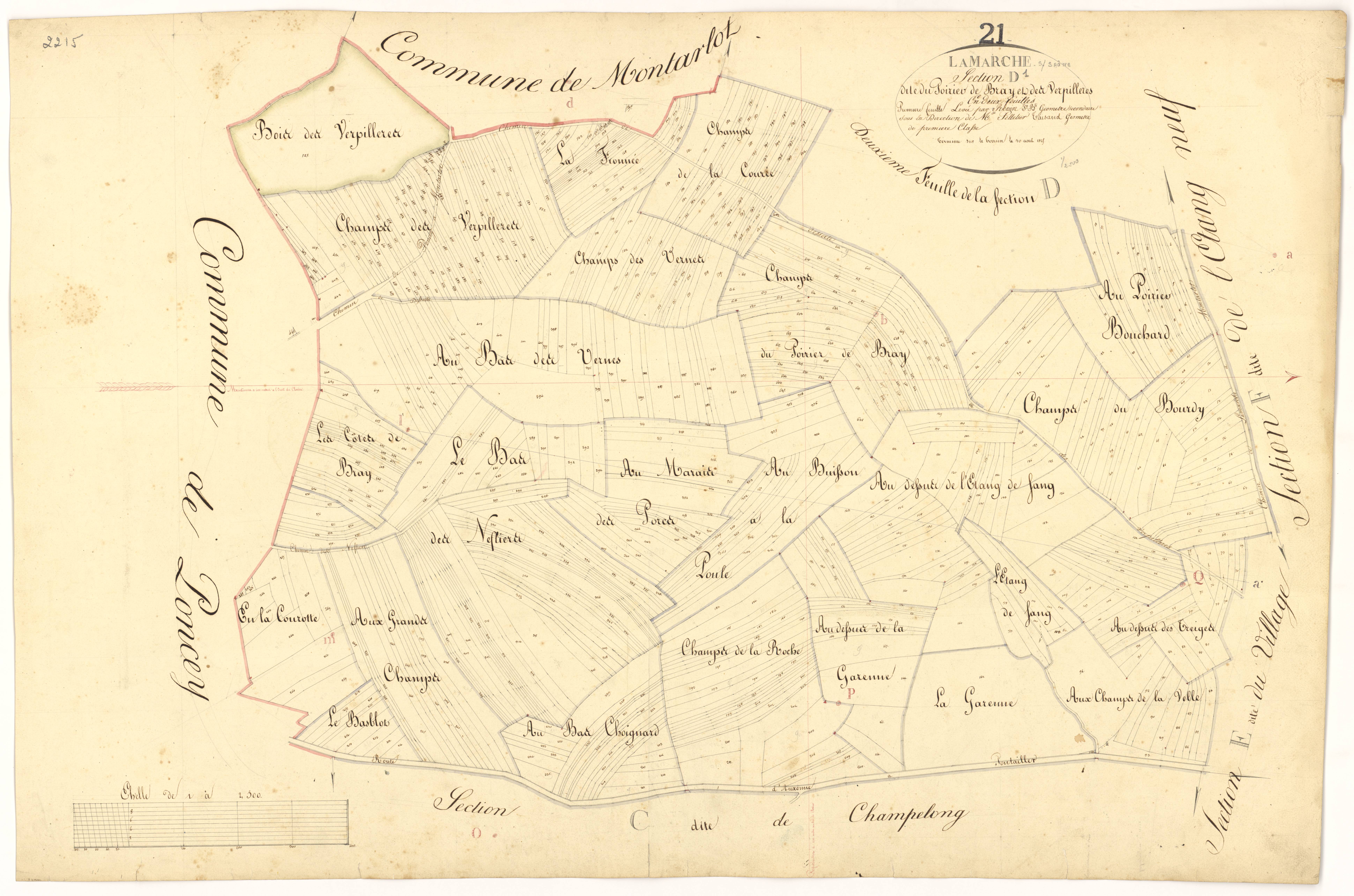 Lamarche-sur-Saône - Section D1 - 3 P PLAN 377/9