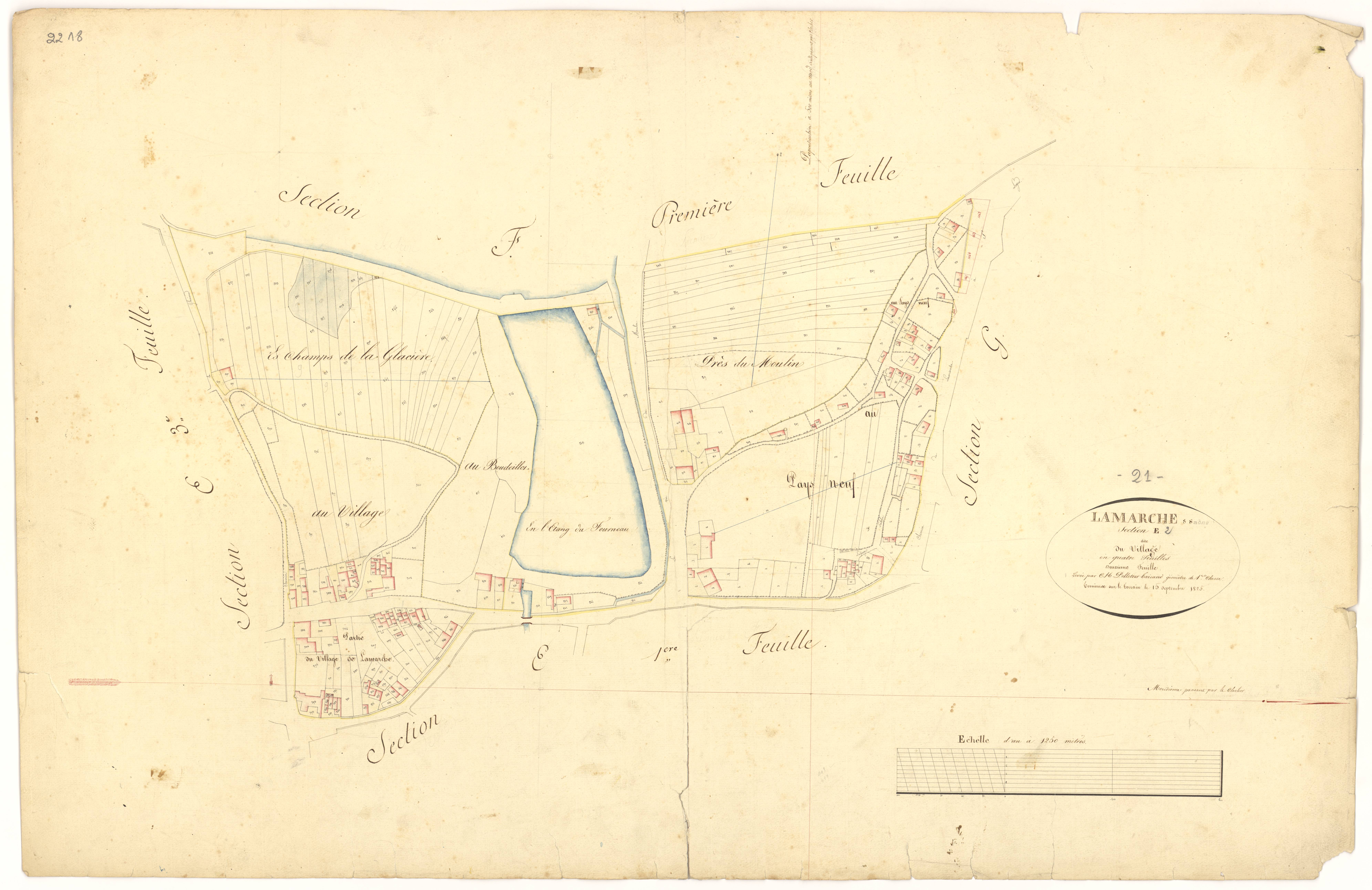 Lamarche-sur-Saône - Section E2 - 3 P PLAN 377/12
