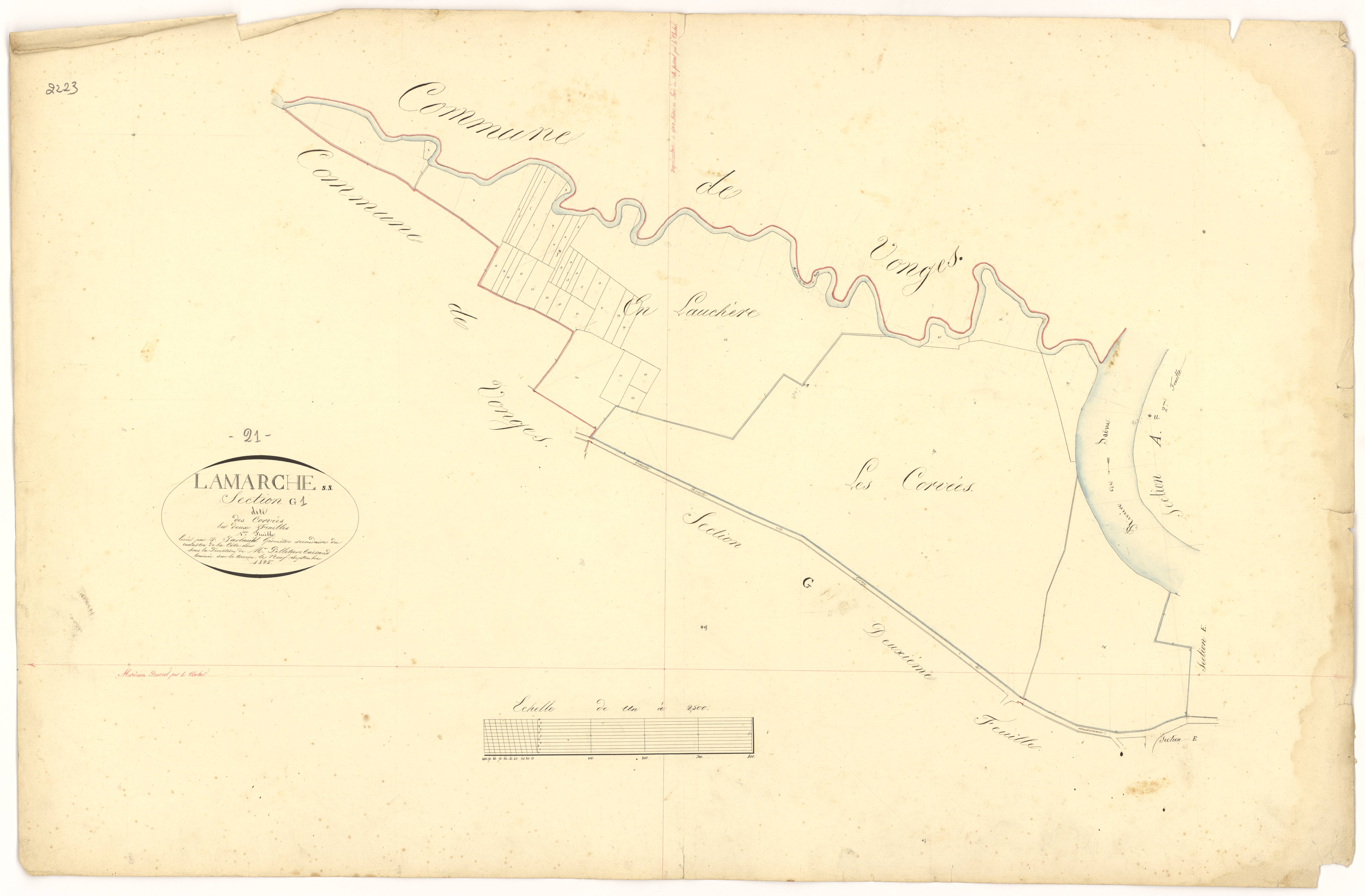 Lamarche-sur-Saône - Section G1 - 3 P PLAN 377/17