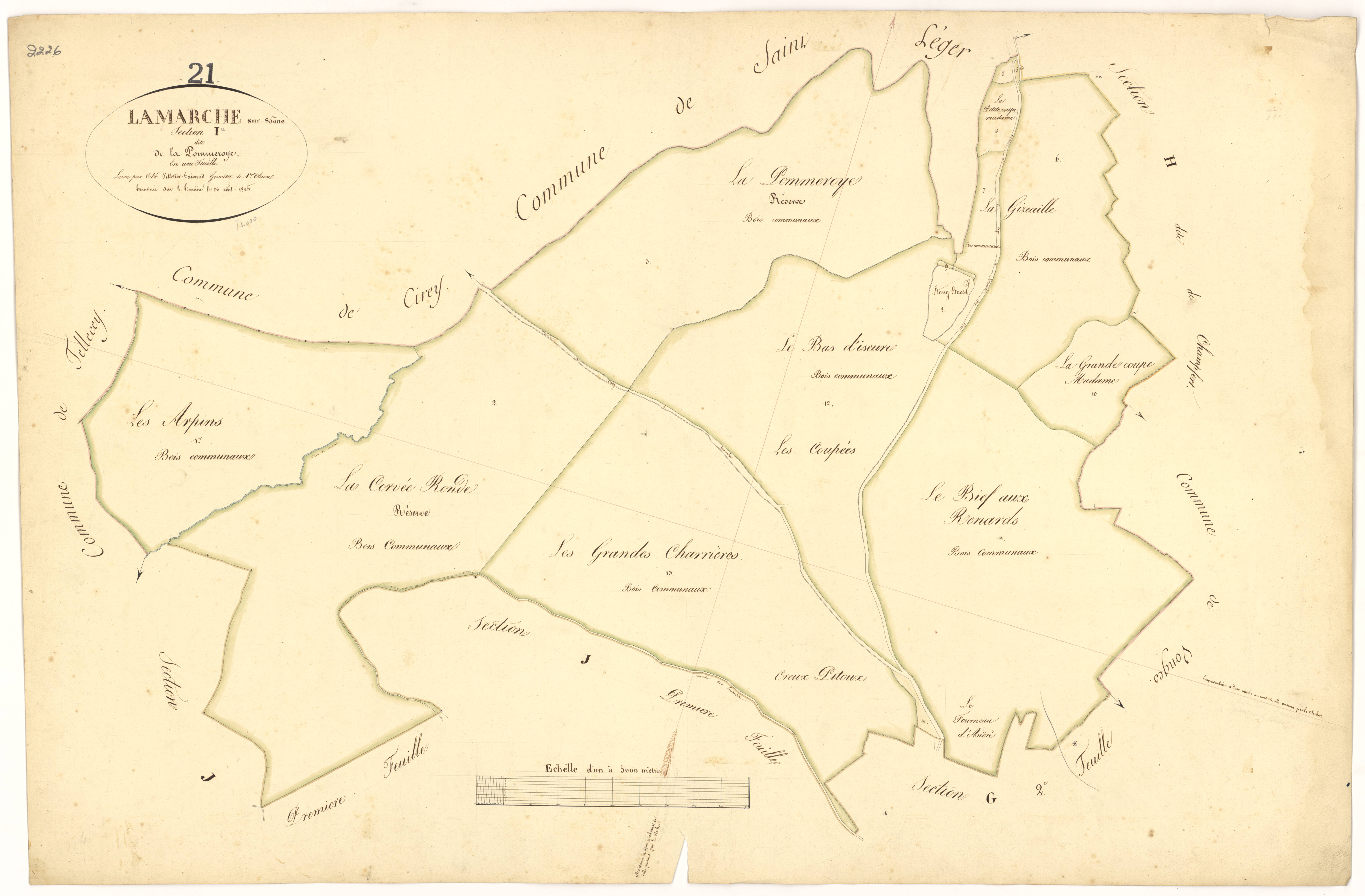 Lamarche-sur-Saône - Section I - 3 P PLAN 377/20