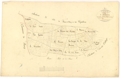 Lamarche-sur-Saône - Section C2 - 3 P PLAN 377/8