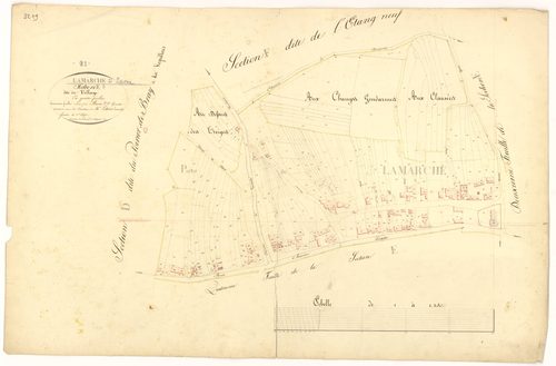 Lamarche-sur-Saône - Section E3 - 3 P PLAN 377/13
