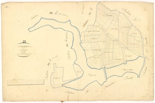 Lamarche-sur-Saône - Section F1 - 3 P PLAN 377/15
