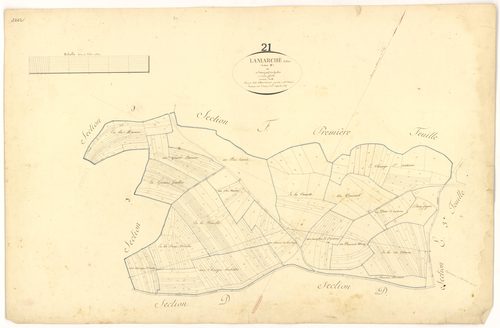 Lamarche-sur-Saône - Section F2 - 3 P PLAN 377/16