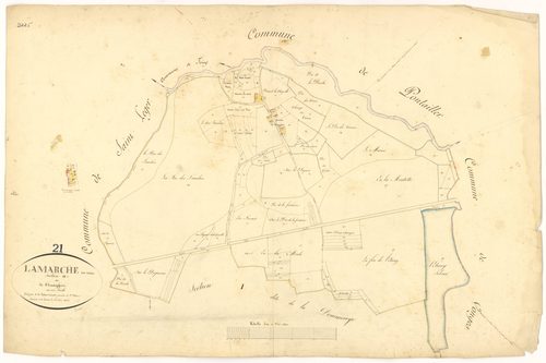 Lamarche-sur-Saône - Section H - 3 P PLAN 377/19