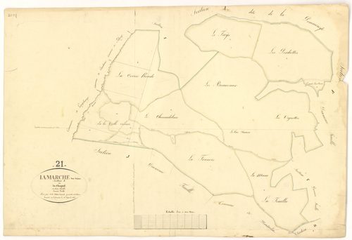 Lamarche-sur-Saône - Section J1 - 3 P PLAN 377/21