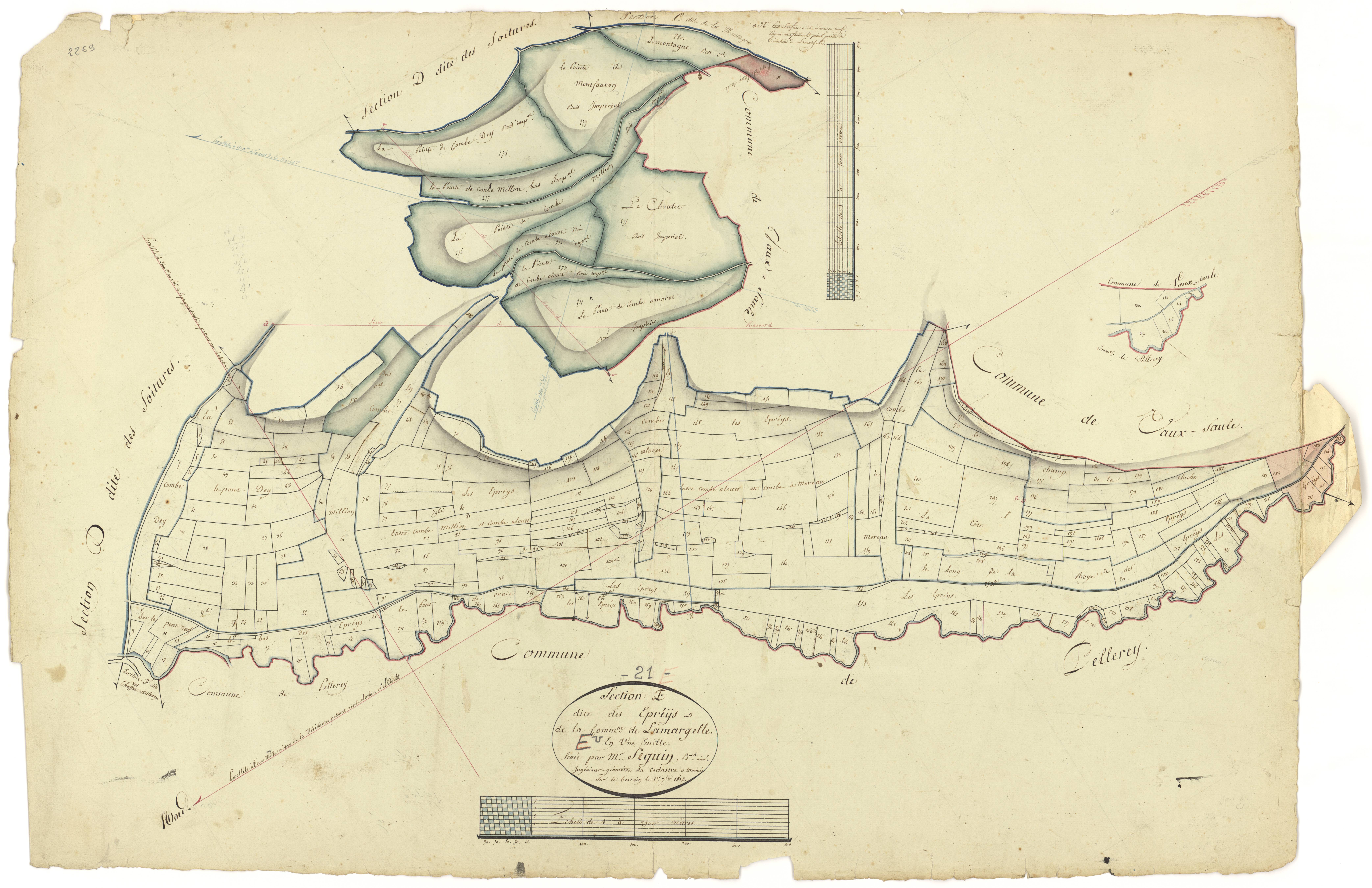 Lamargelle - Section E - 3 P PLAN 384/7