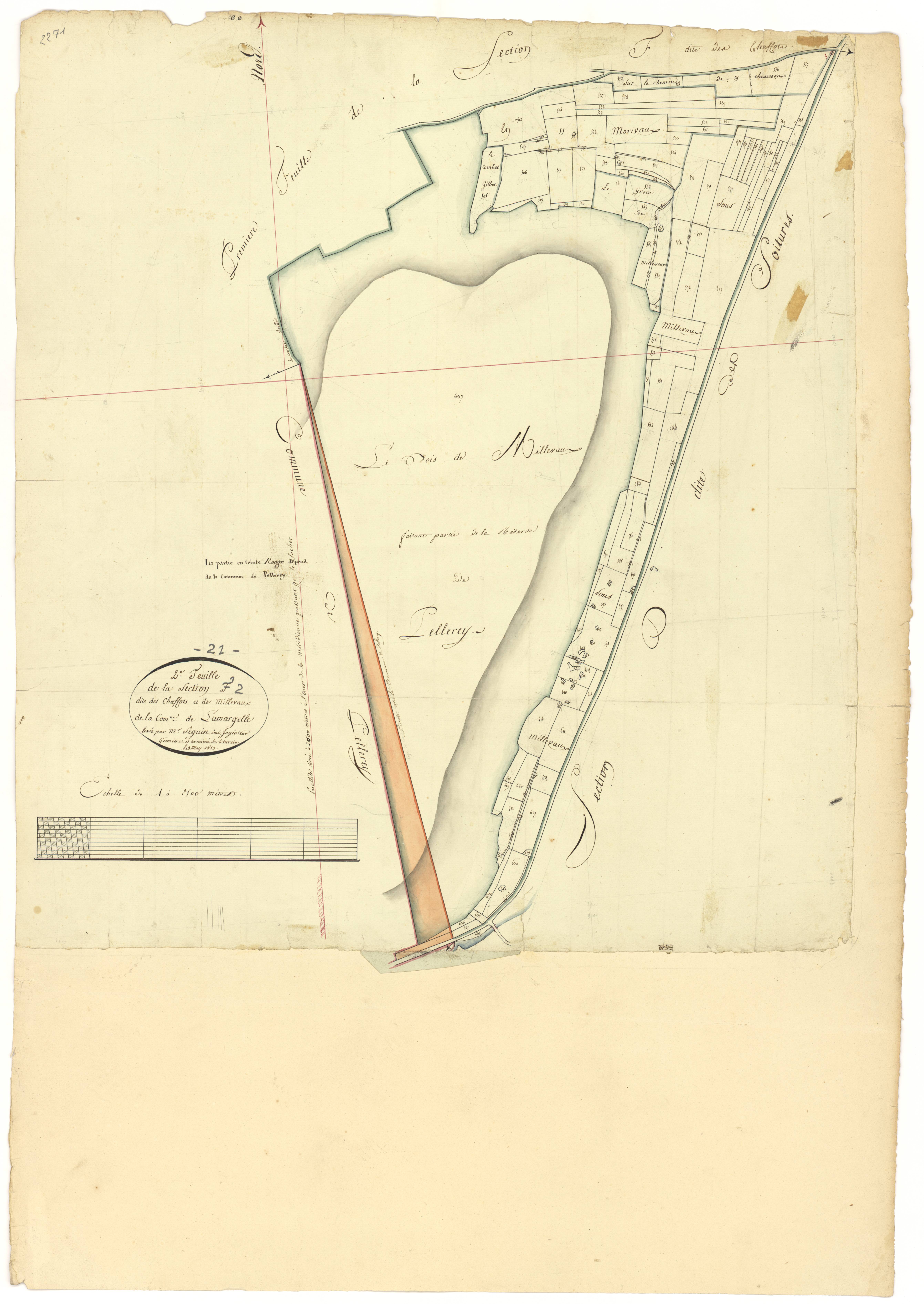 Lamargelle - Section F2 - 3 P PLAN 384/9