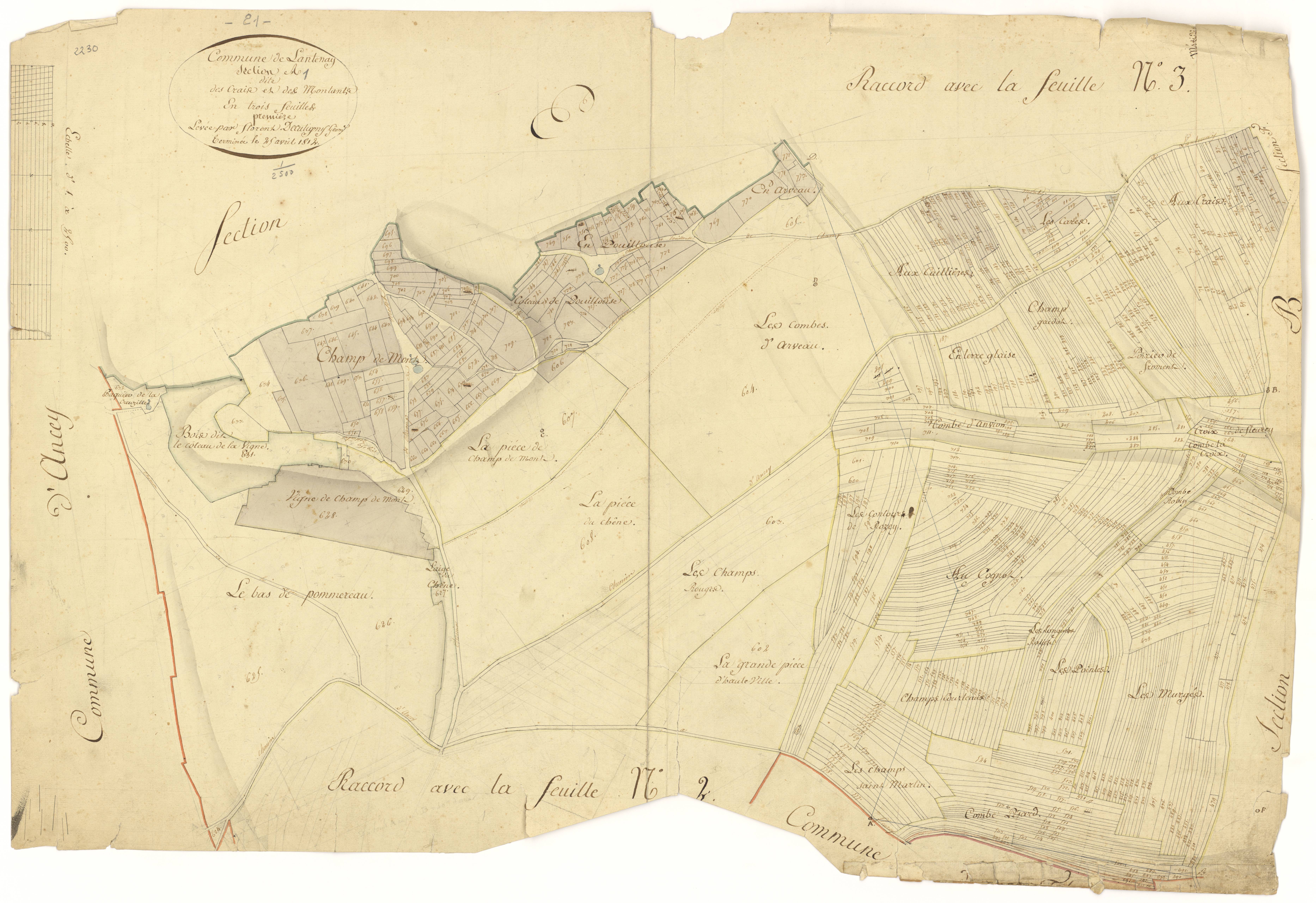 Lantenay - Section A1 - 3 P PLAN 339/2