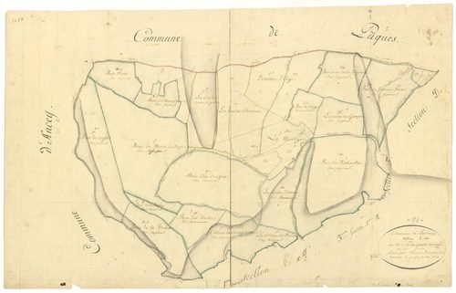 Lantenay - Section E - 3 P PLAN 339/9