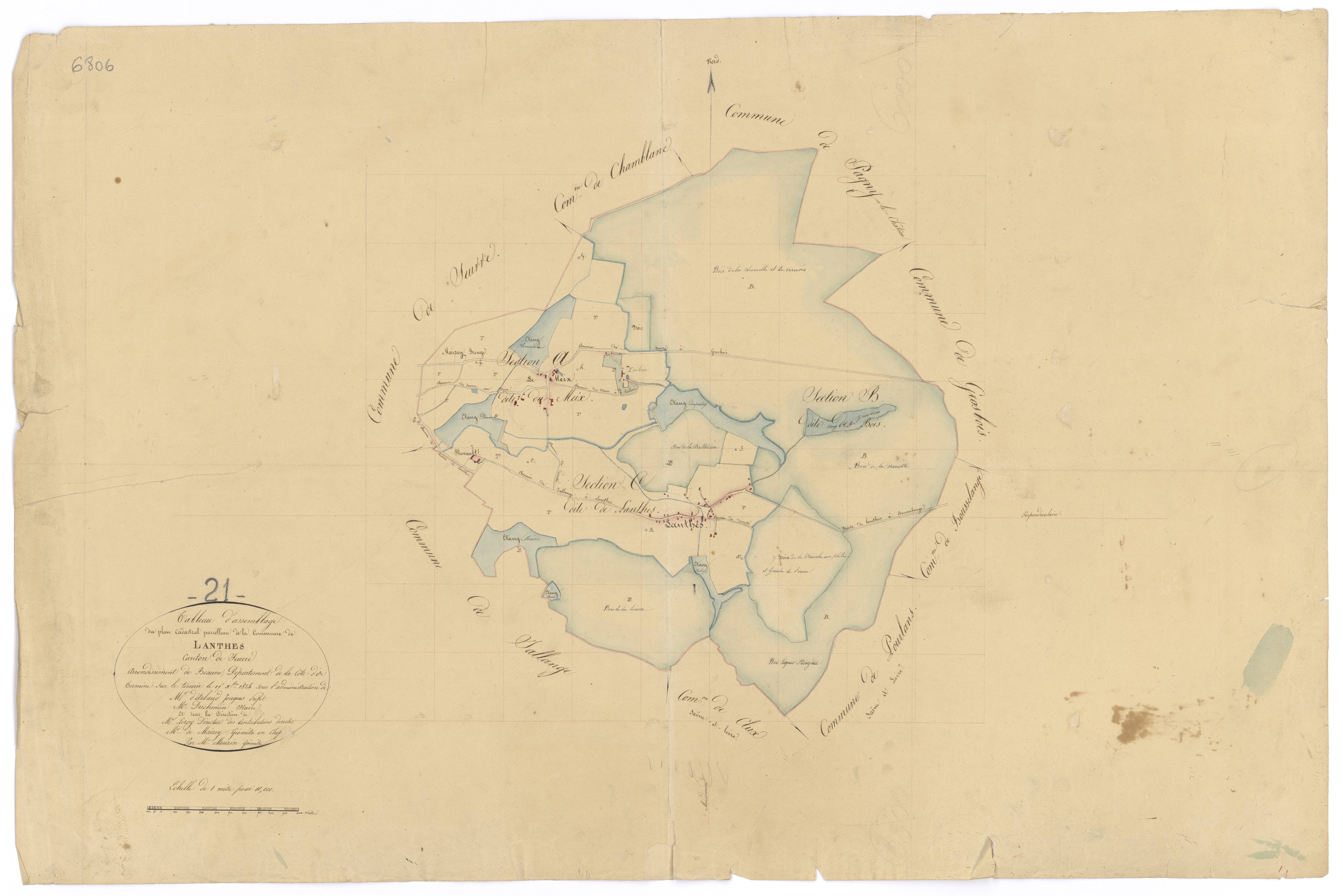 Lanthes - Tableau d'assemblage - 3 P PLAN 340/1