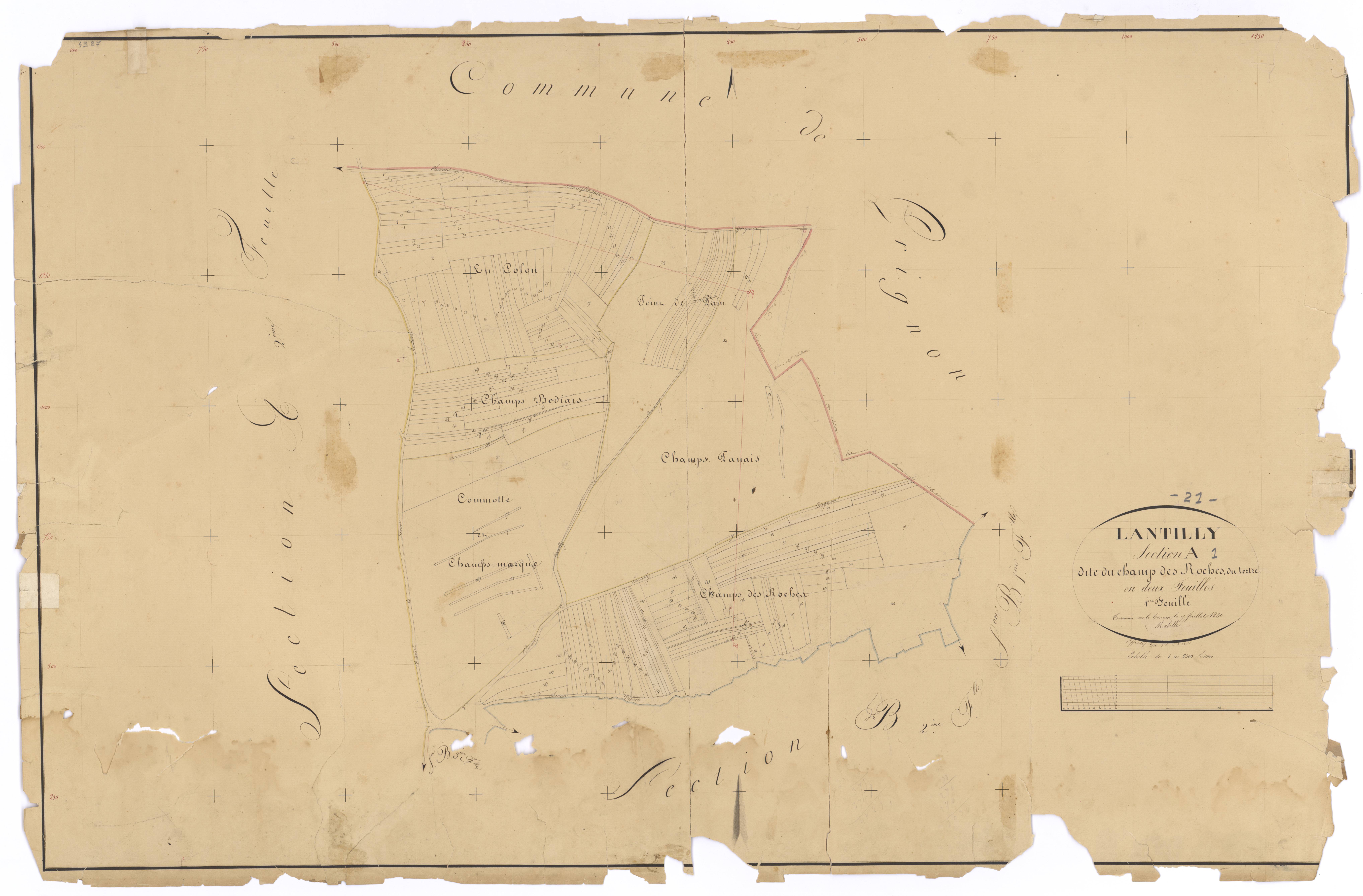 Lantilly - Section A1 - 3 P PLAN 341/2