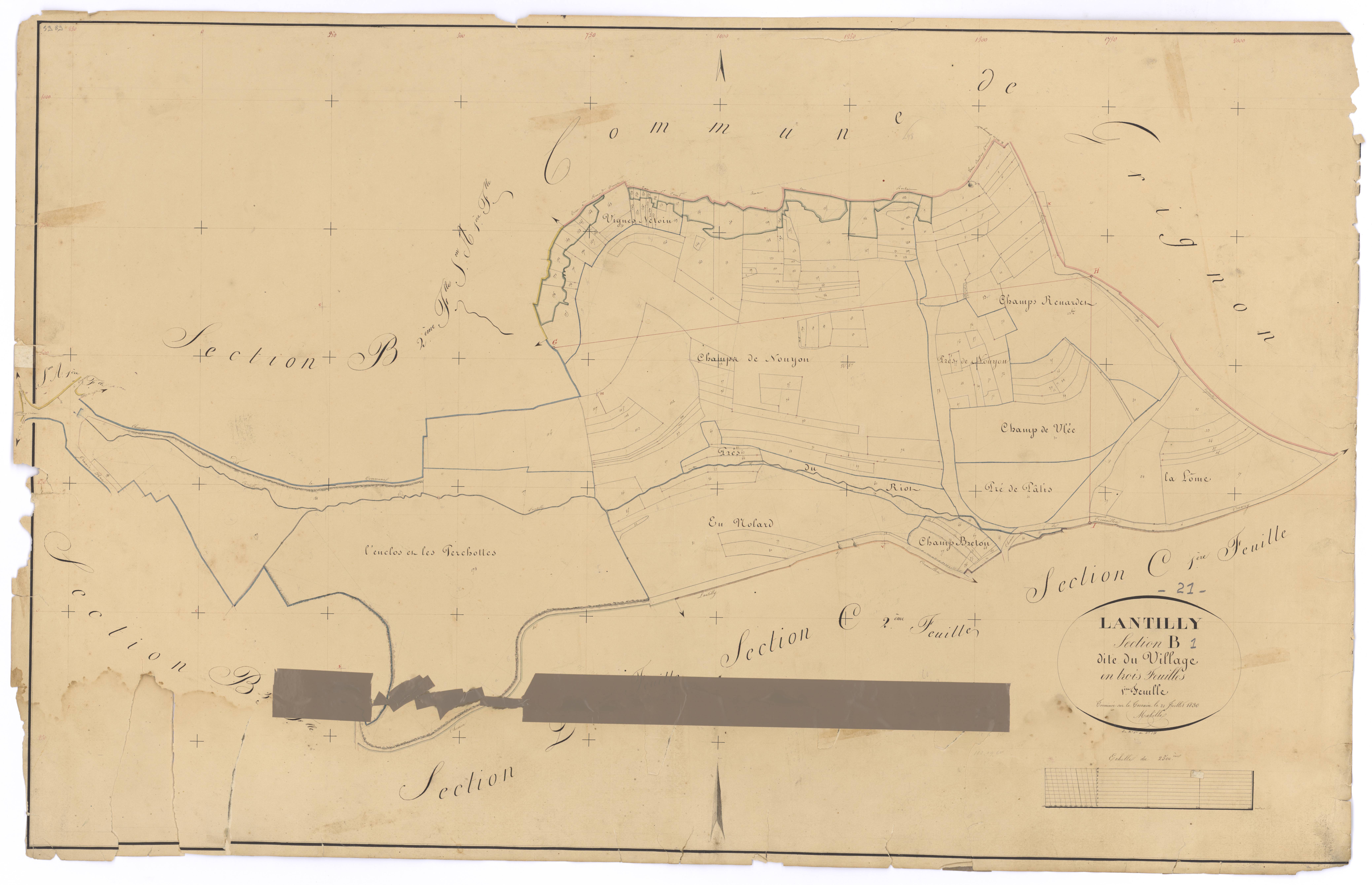 Lantilly - Section B1 - 3 P PLAN 341/4