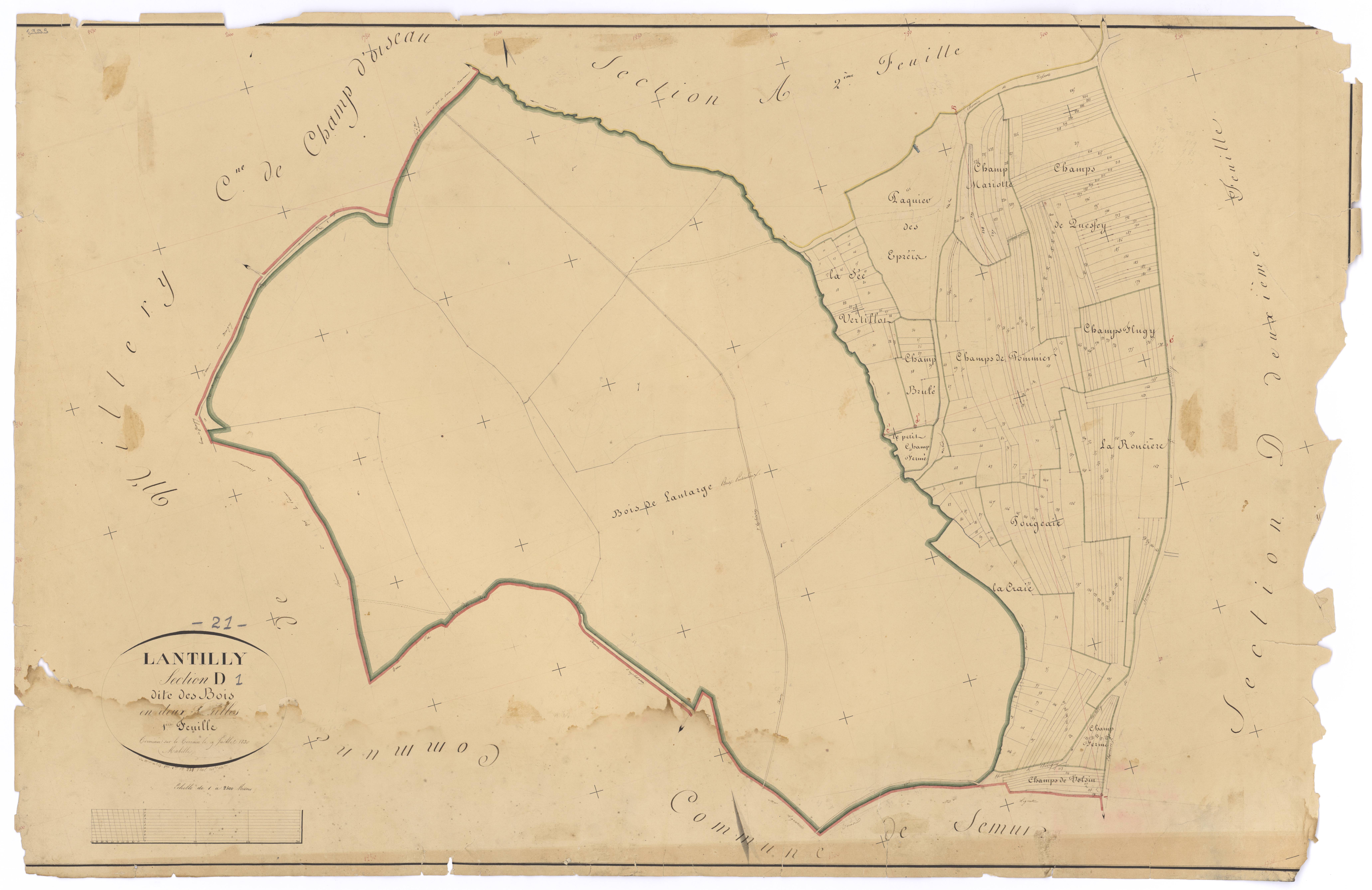 Lantilly - Section D1 - 3 P PLAN 341/10