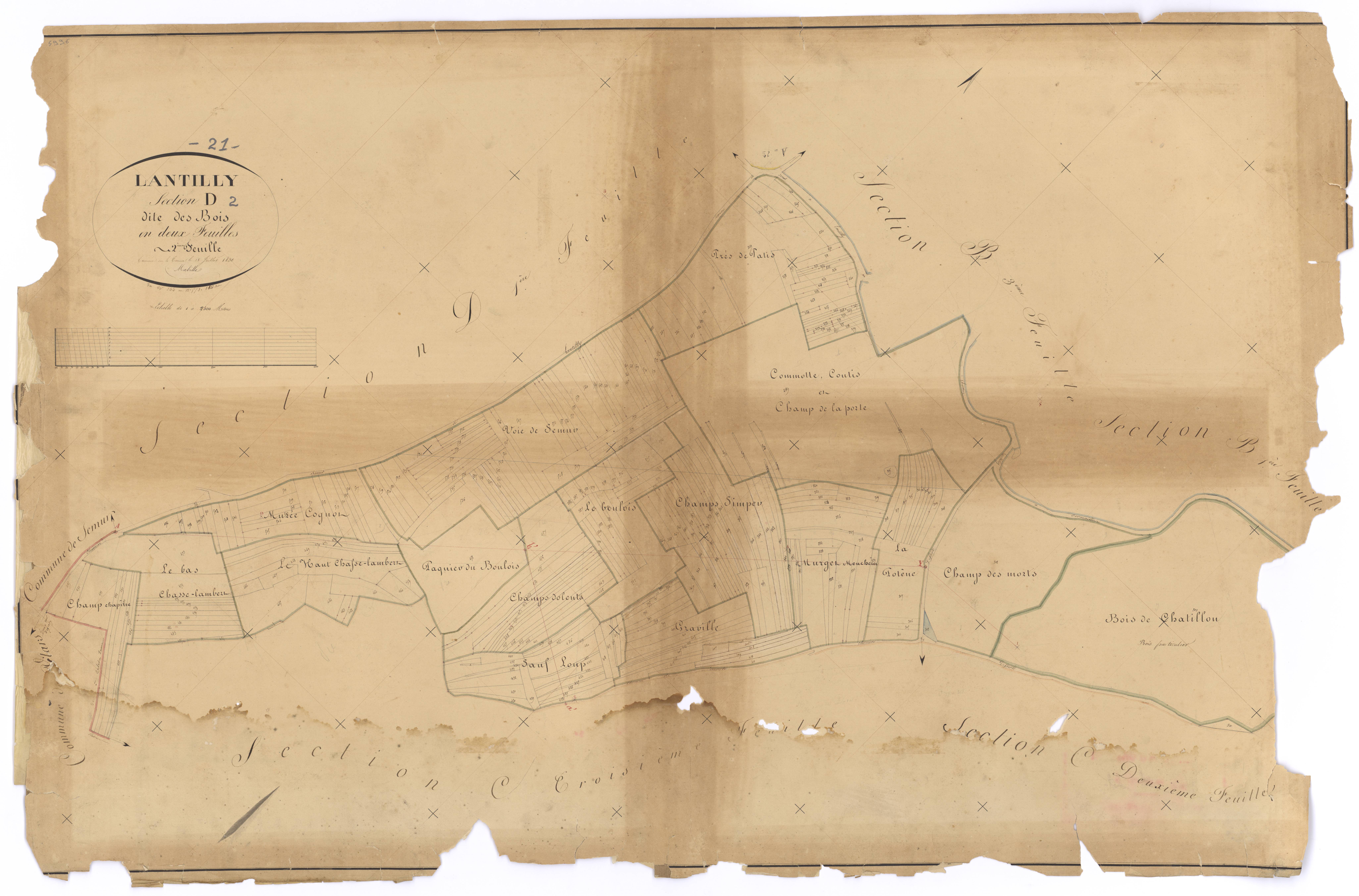Lantilly - Section D2 - 3 P PLAN 341/11