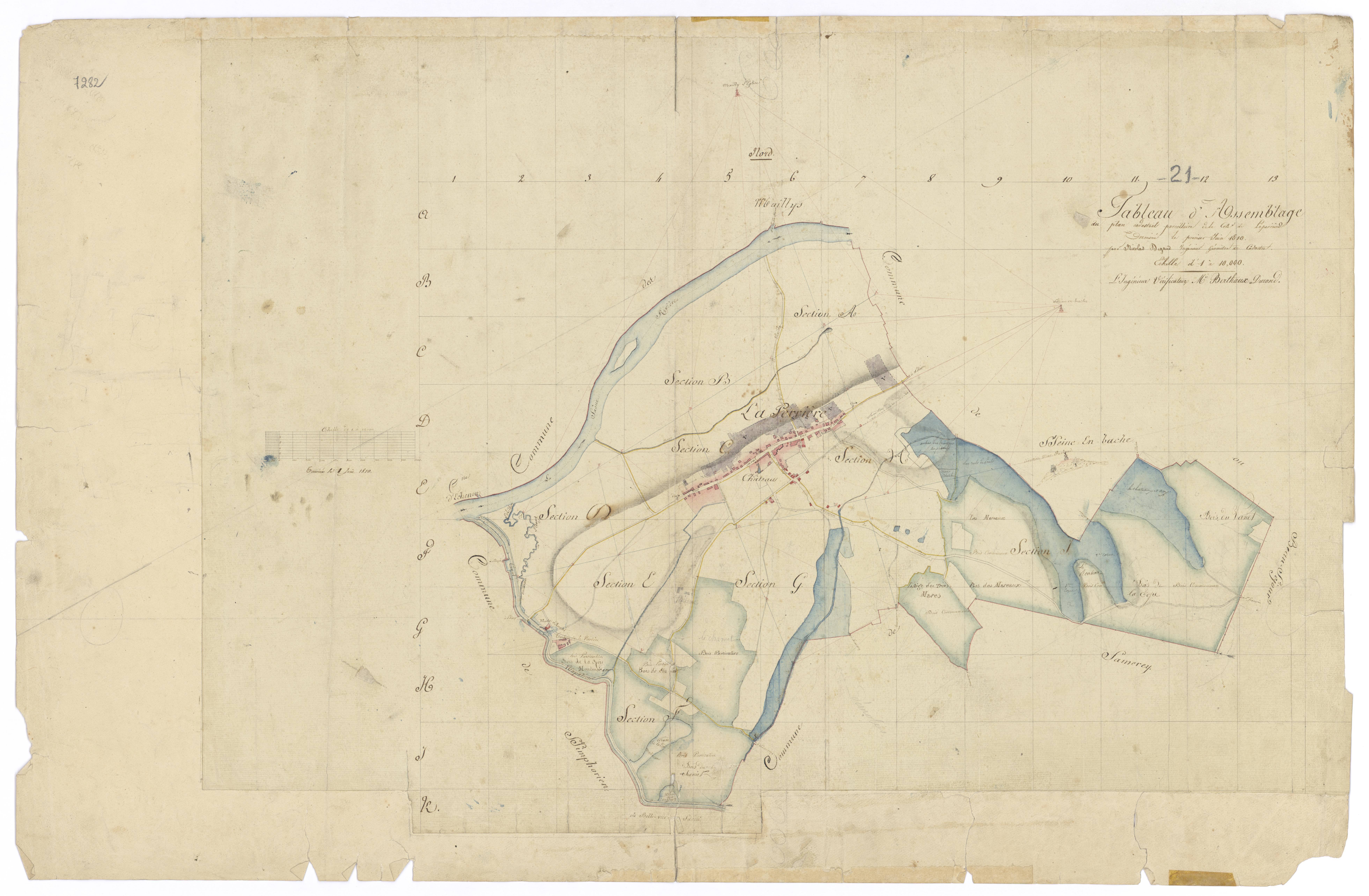 Laperrière-sur-Saône - Tableau d'assemblage - 3 P PLAN 480/1