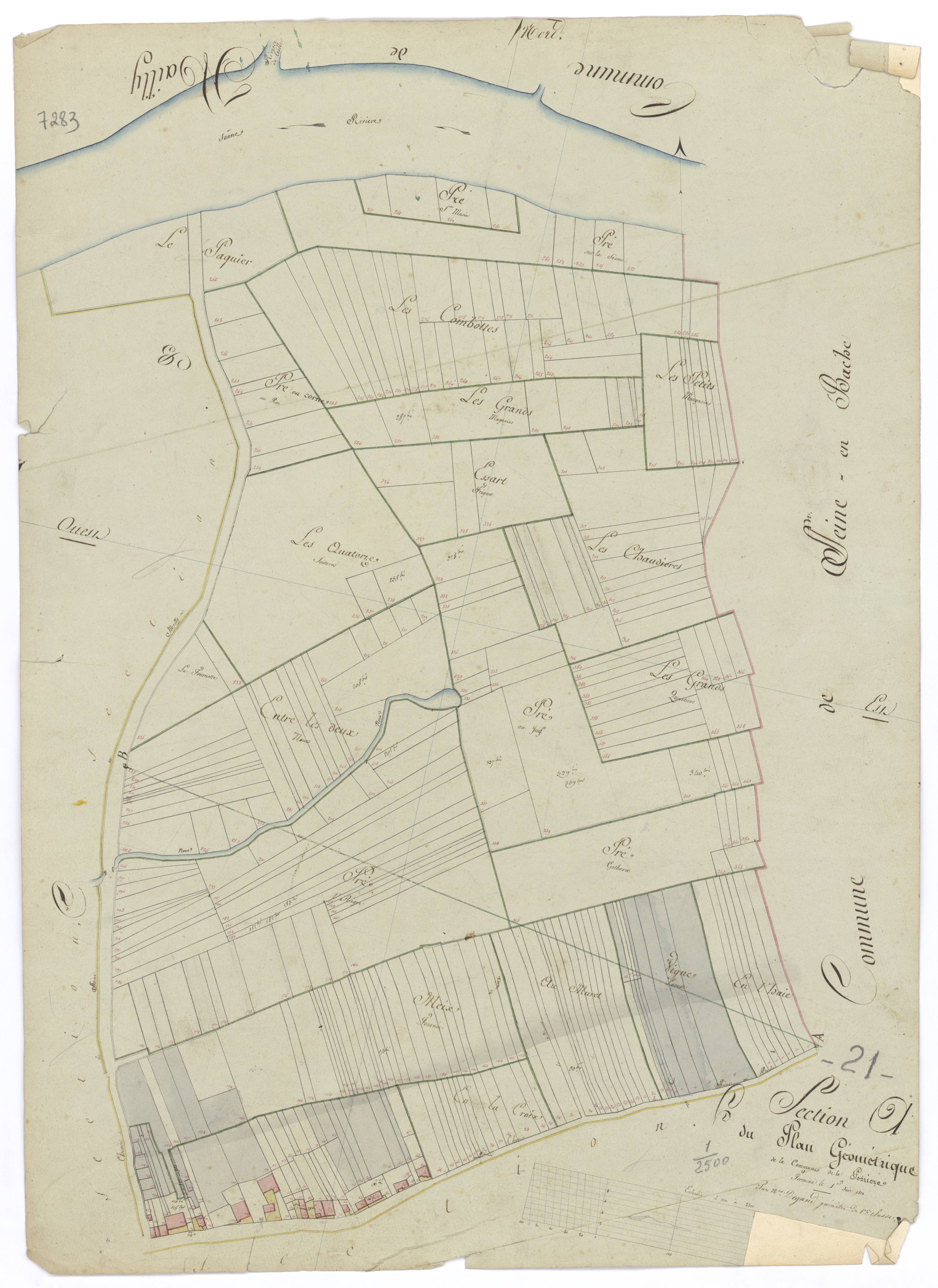 Laperrière-sur-Saône - Section A - 3 P PLAN 480/2