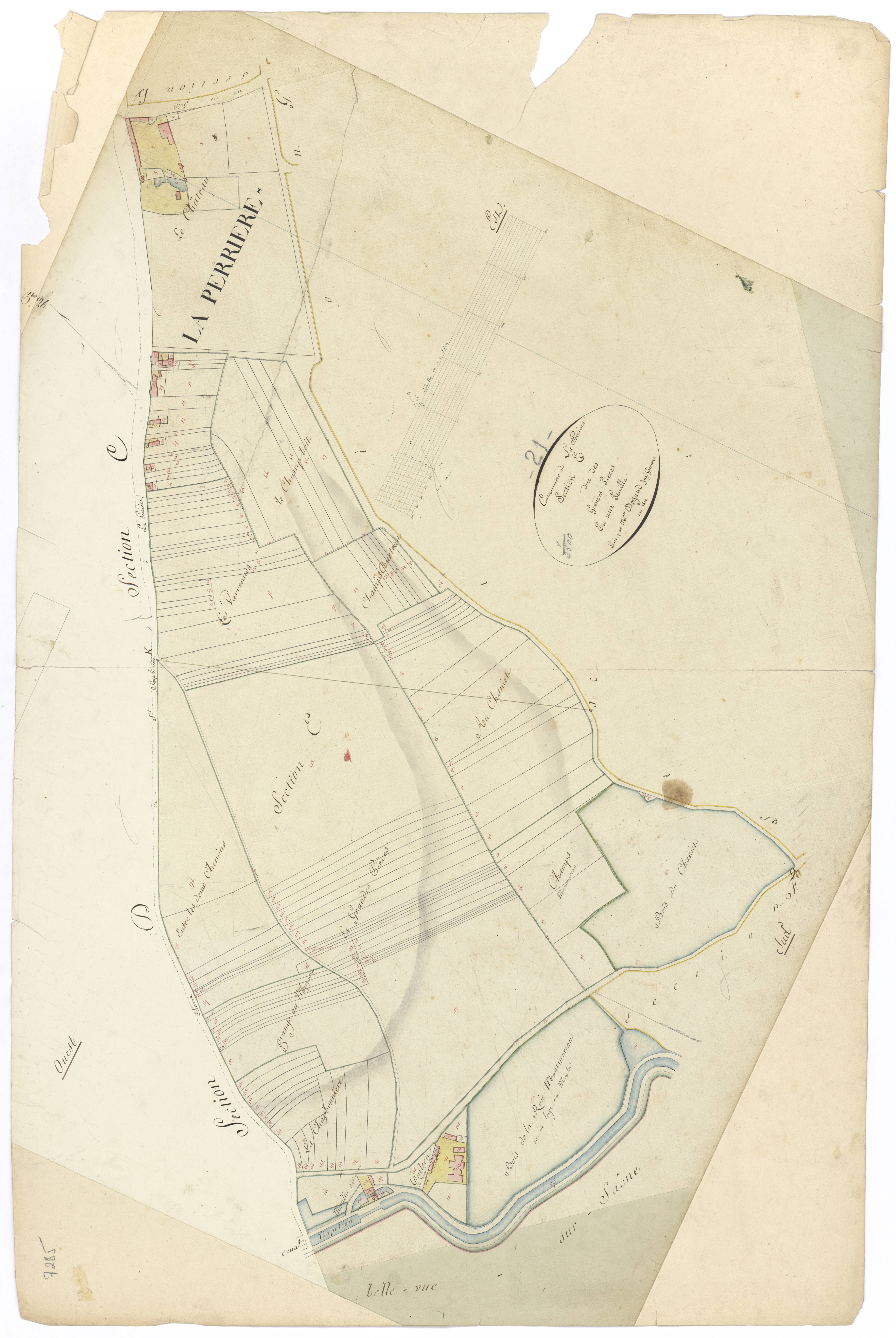 Laperrière-sur-Saône - Section E - 3 P PLAN 480/4