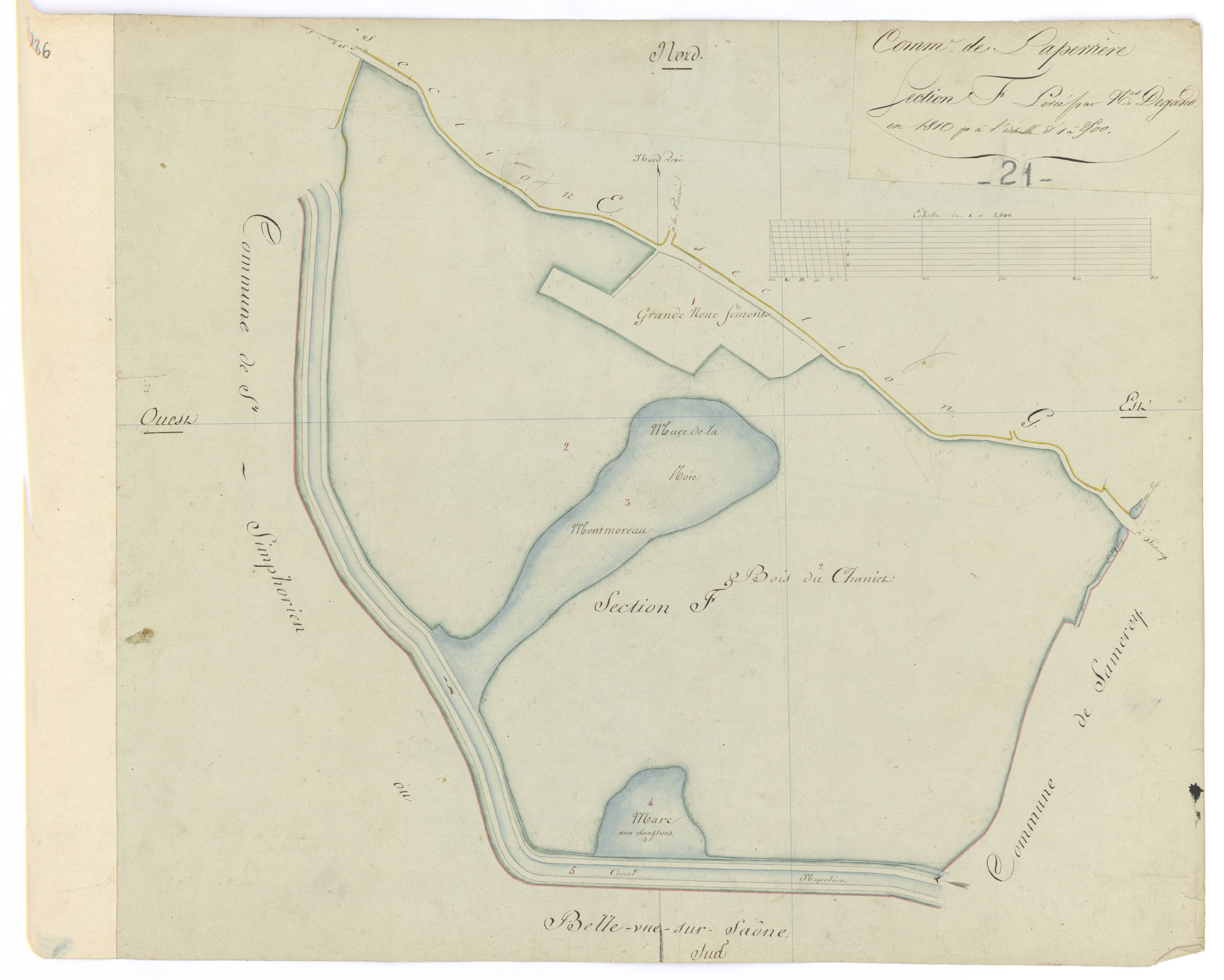 Laperrière-sur-Saône - Section F - 3 P PLAN 480/5