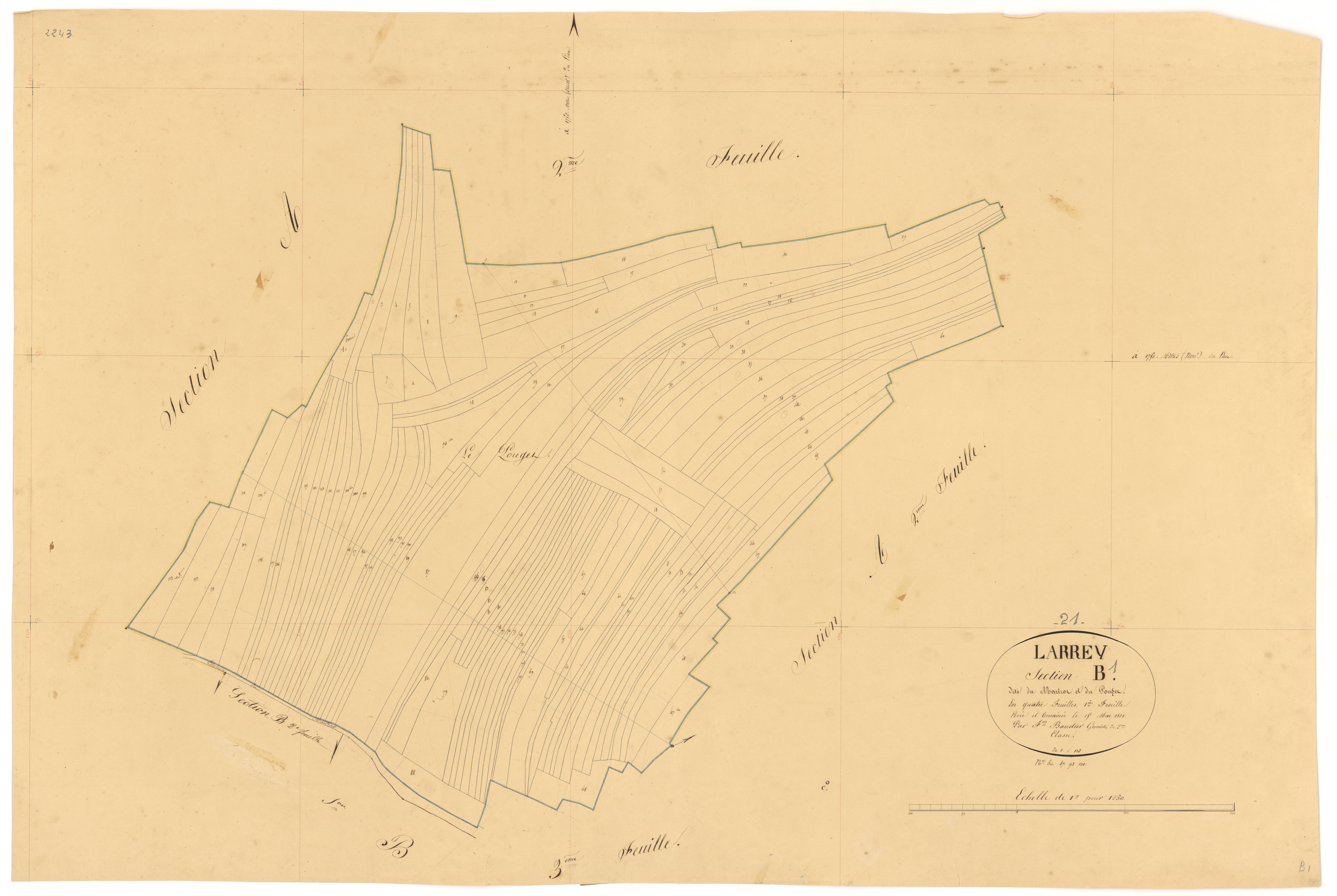 Larrey - Section B1 - 3 P PLAN 342/5