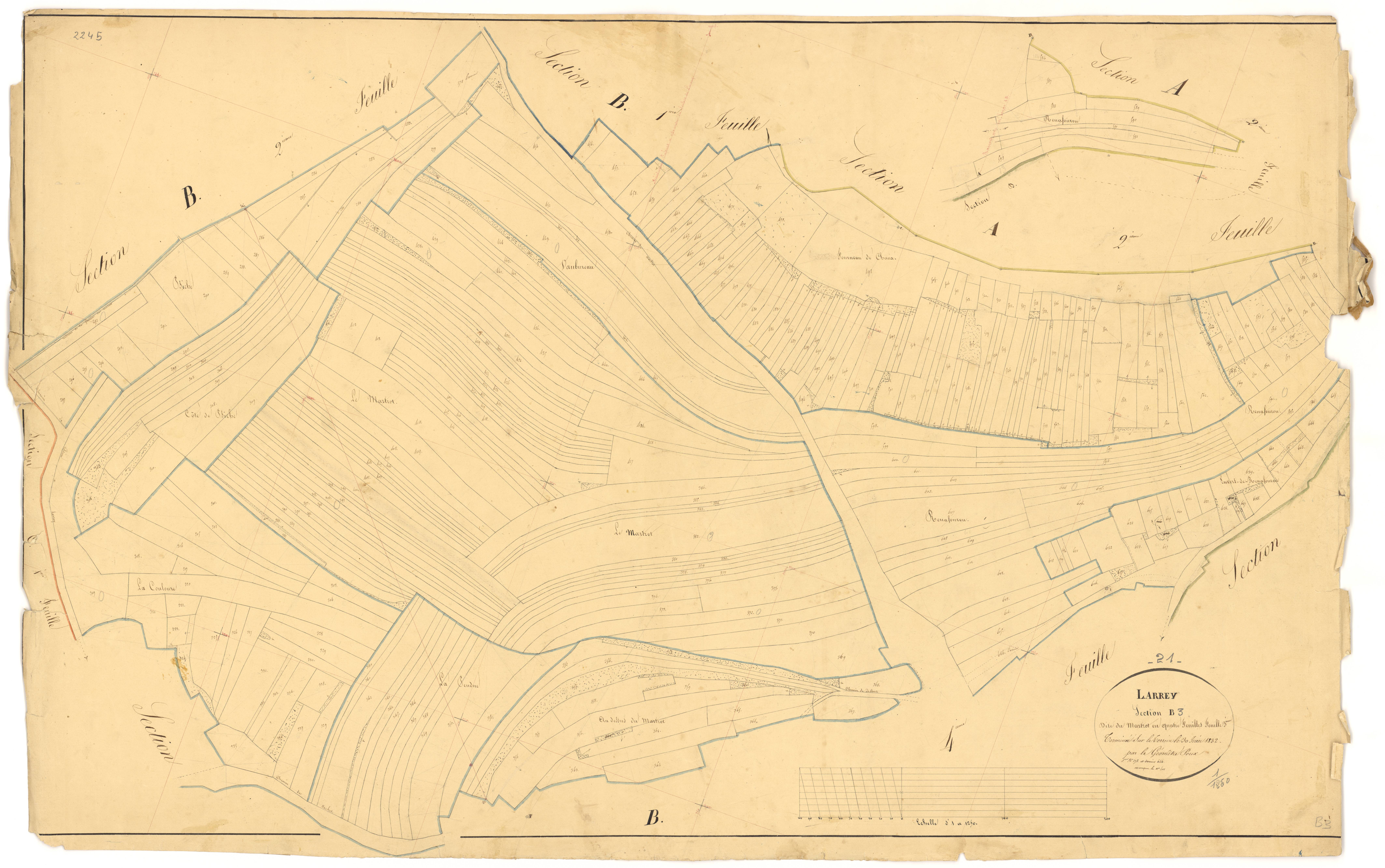 Larrey - Section B3 - 3 P PLAN 342/7