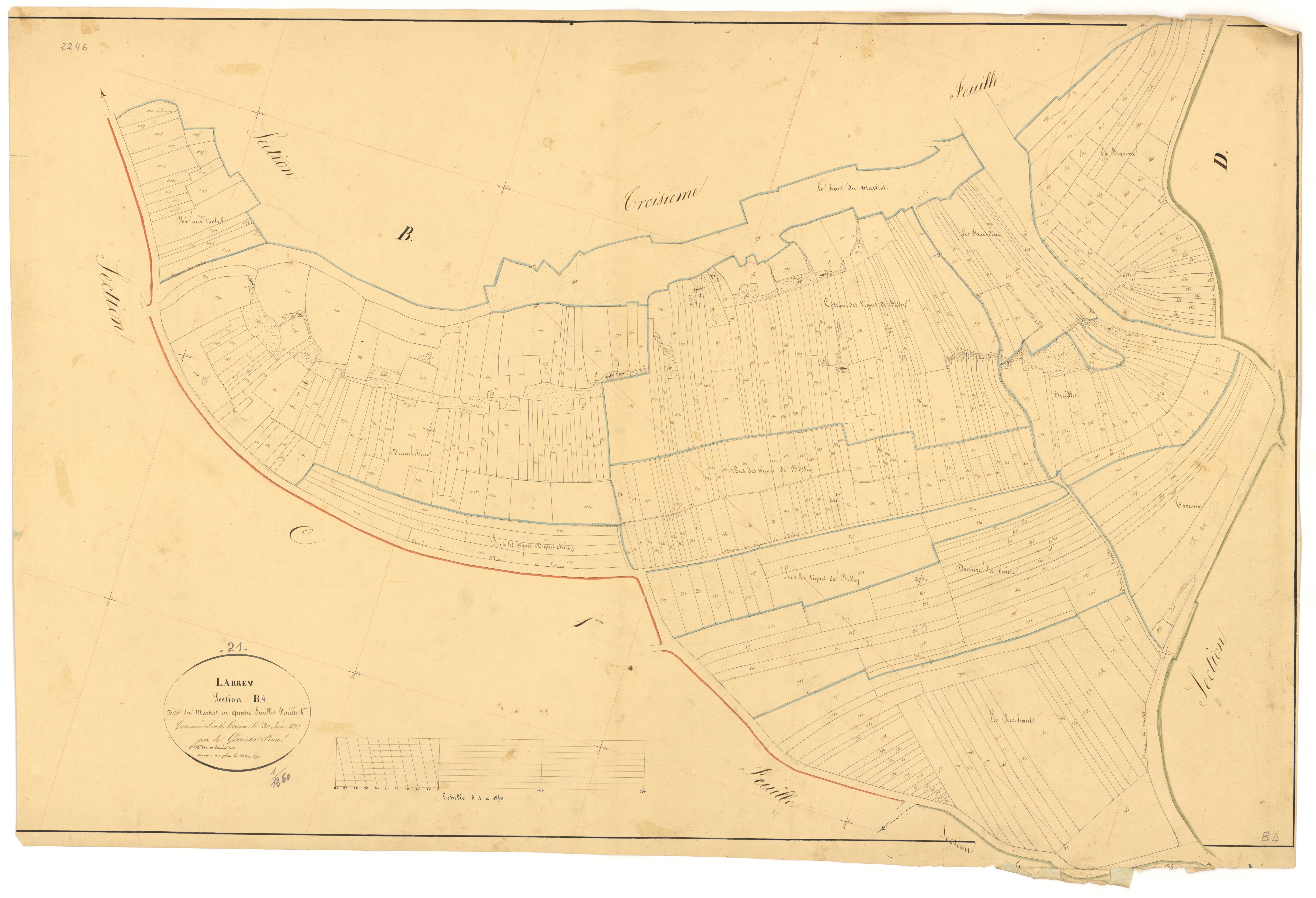 Larrey - Section B4 - 3 P PLAN 342/8